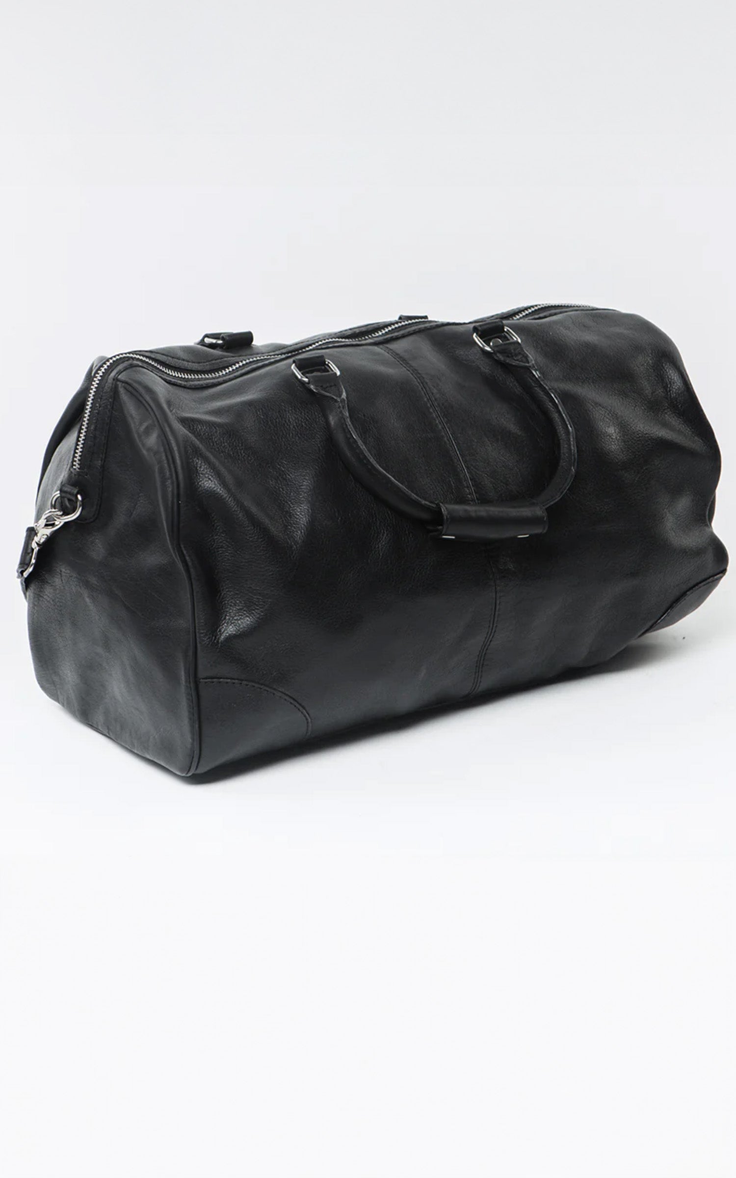 Sac de voyage week-end cuir noir