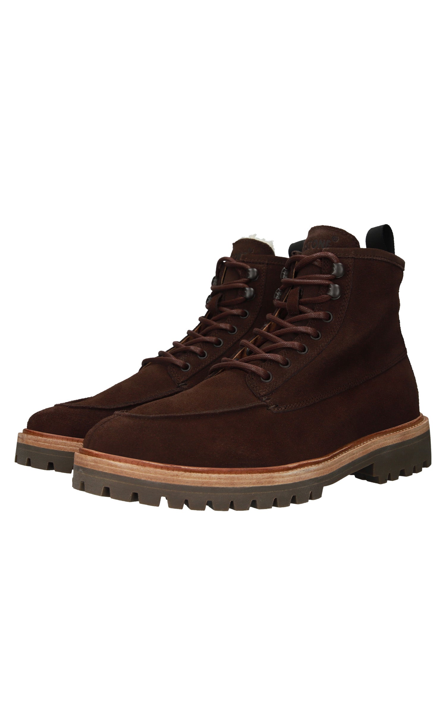 Bottes fourrées nubuck marron