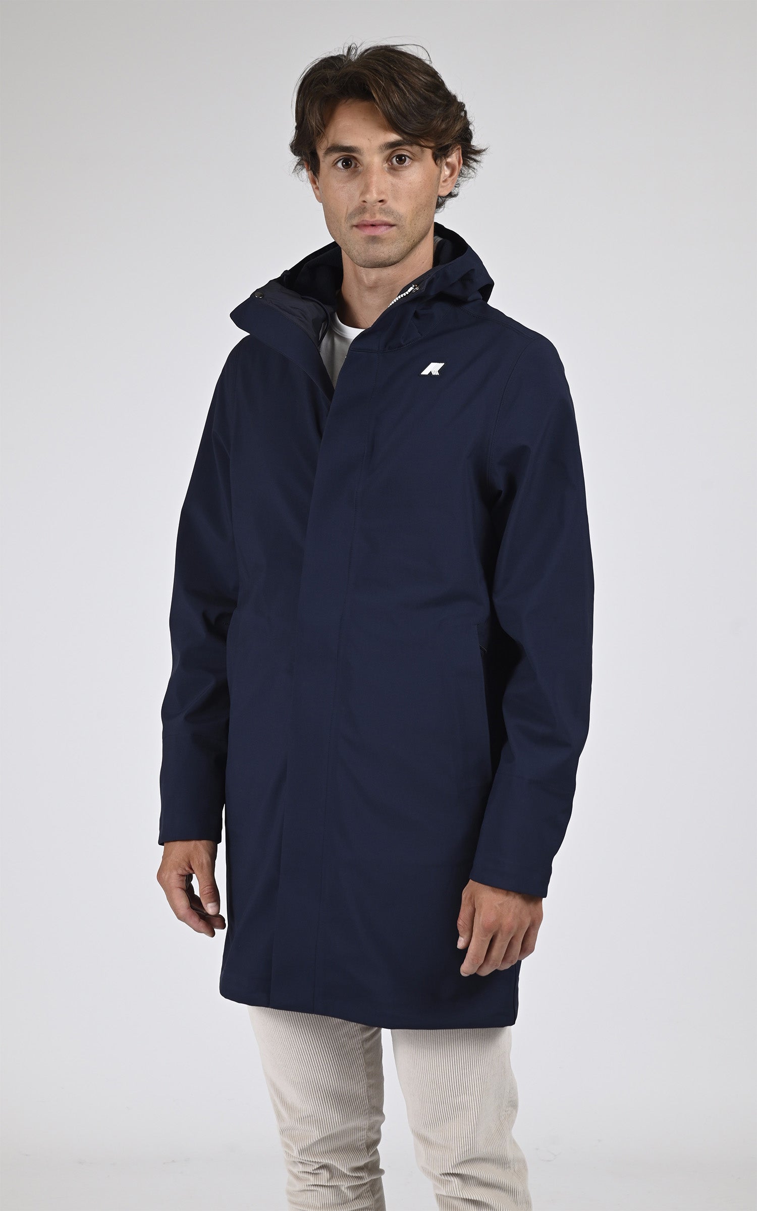 MCNEAL Mens L Veste Coupe-Vent de Pluie Capuche Fermeture Éclair Pliant MCNEAL Mens L Veste Coupe-Vent de Pluie Capuche Fermeture Éclair Pliant