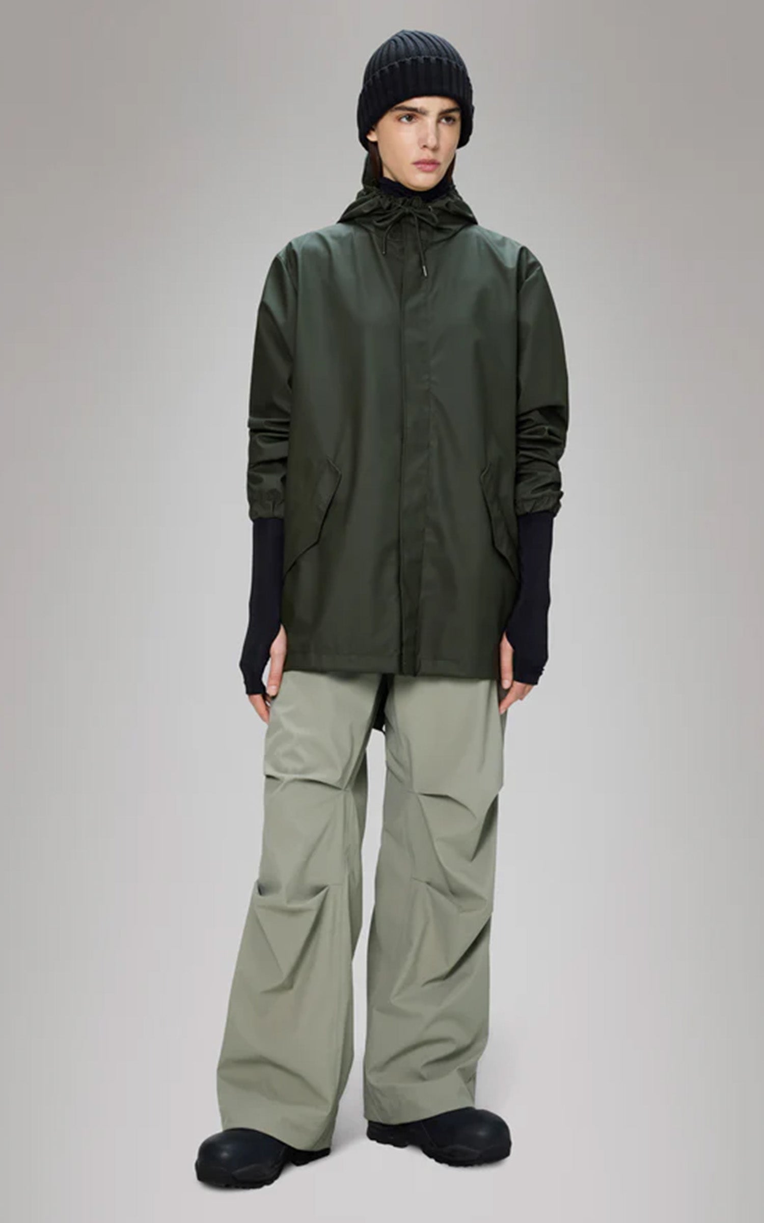 Imperméable court Fishtail 18010 mixte kaki