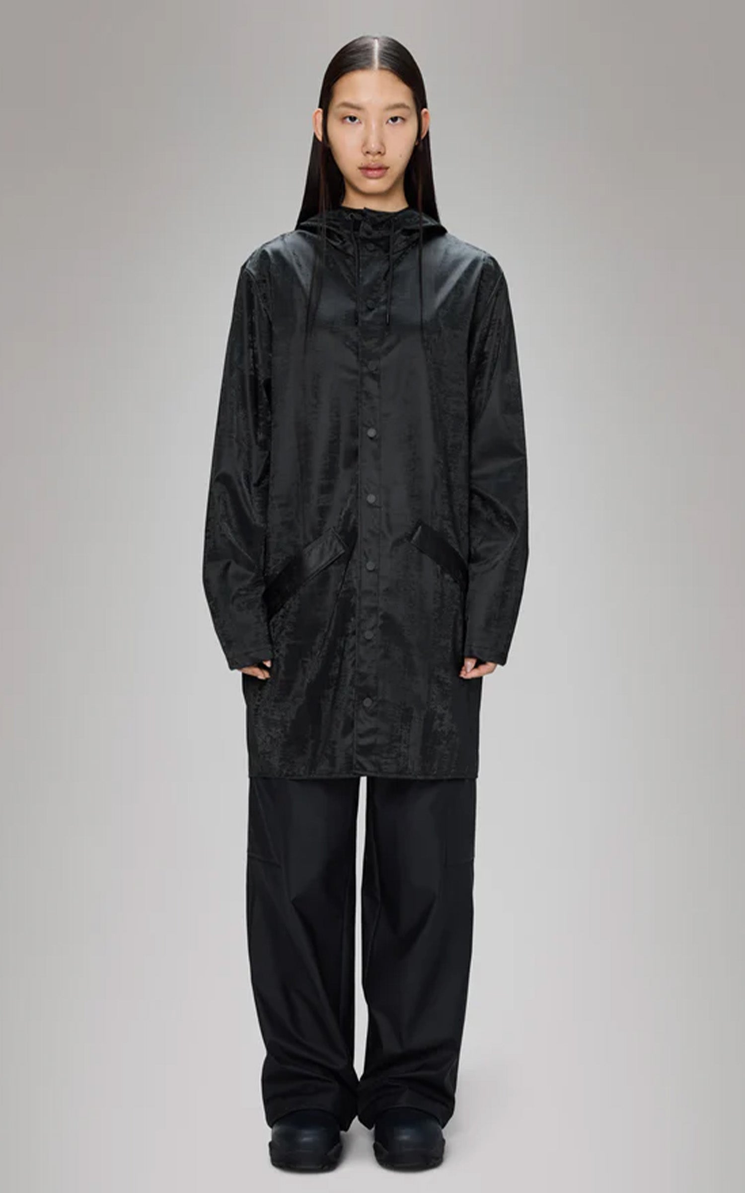 Imperméable Jacket 12020 mixte noir brillant