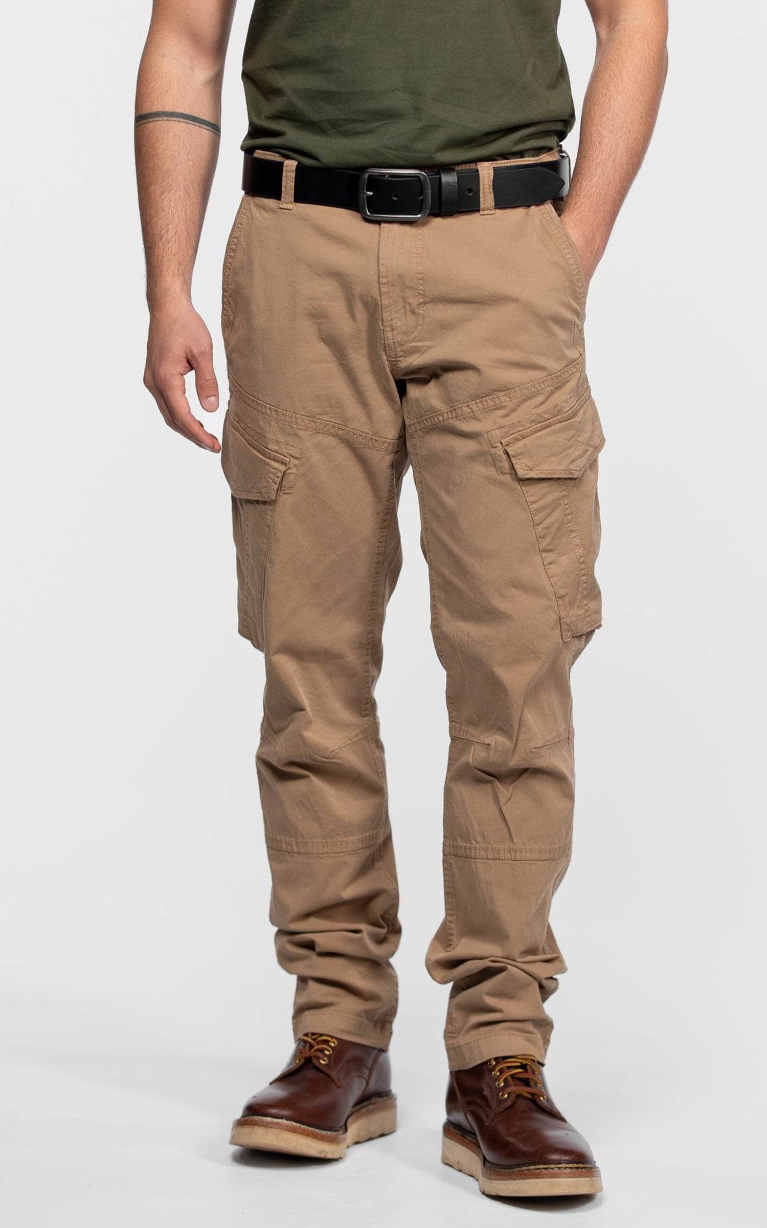 Pantalon cargo beige