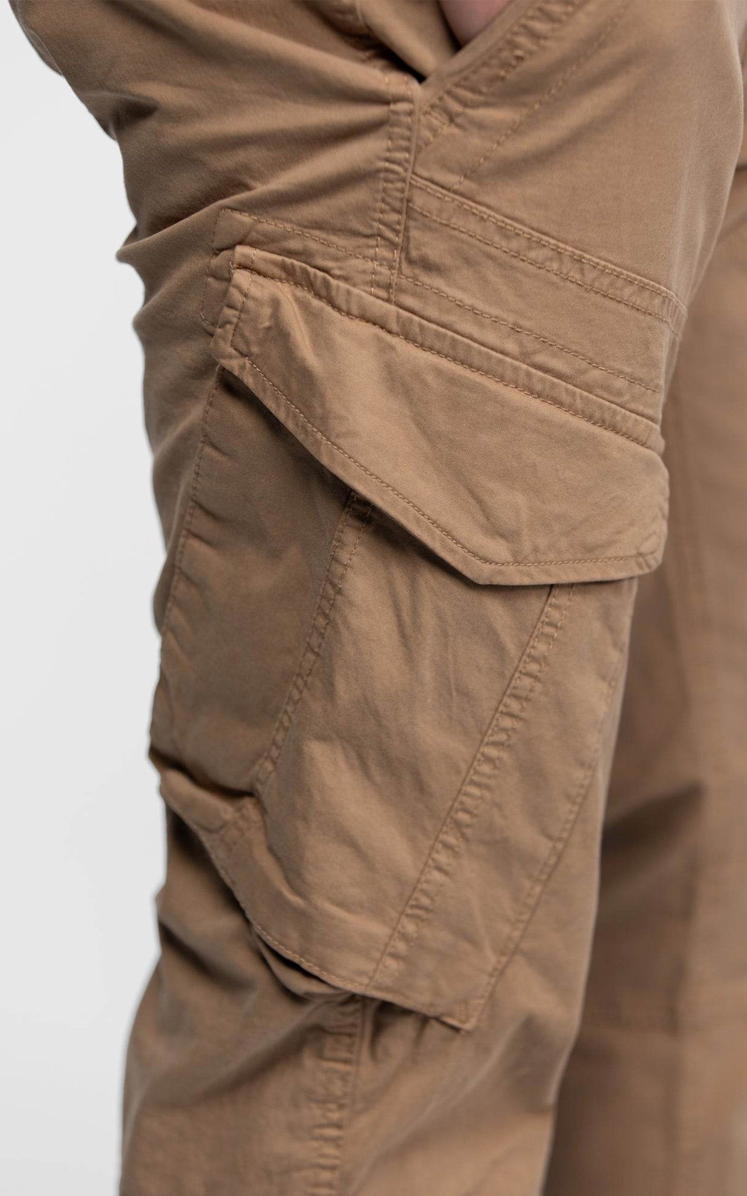 Pantalon cargo beige