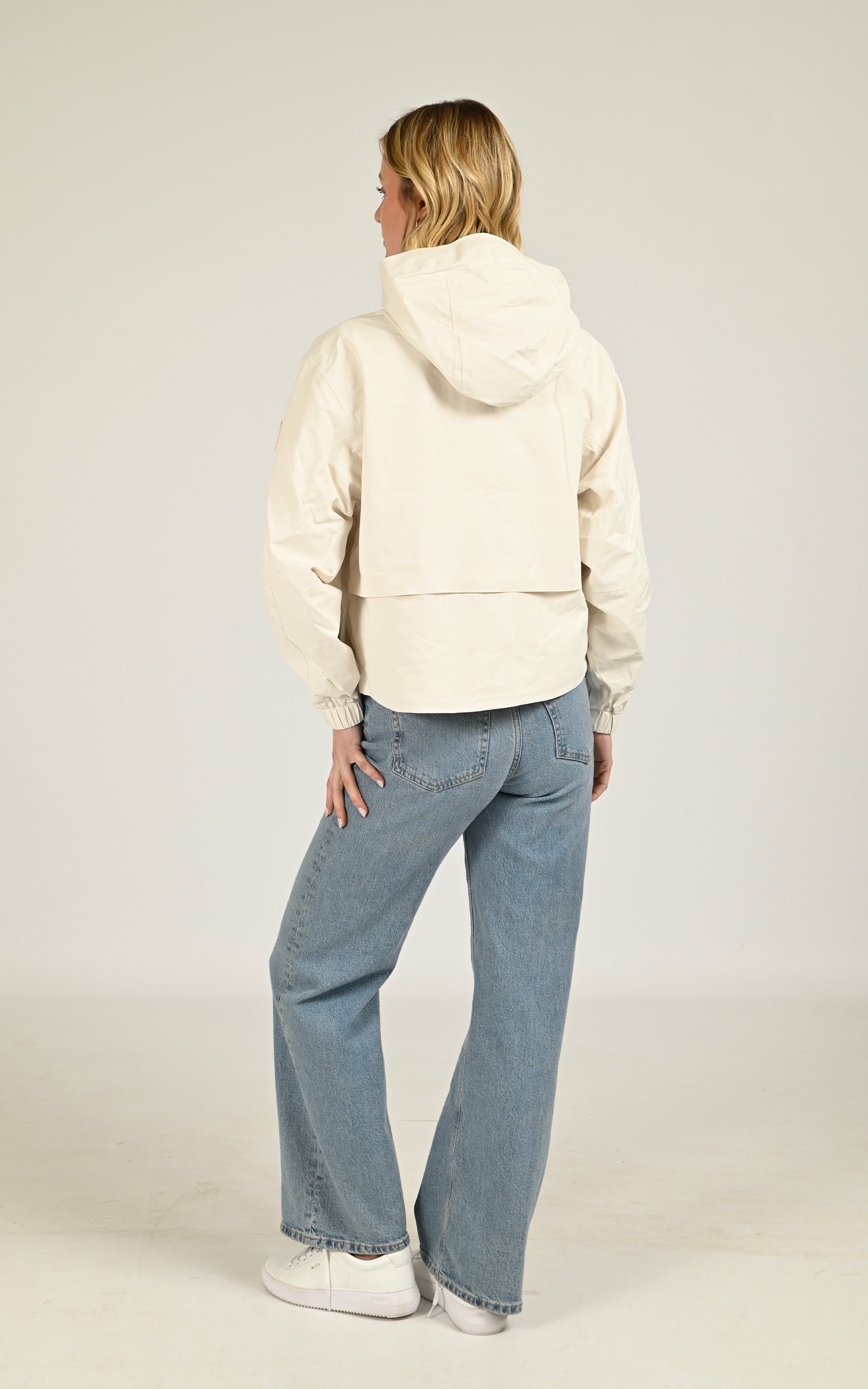 Chimene Cream Windbreaker Jacket