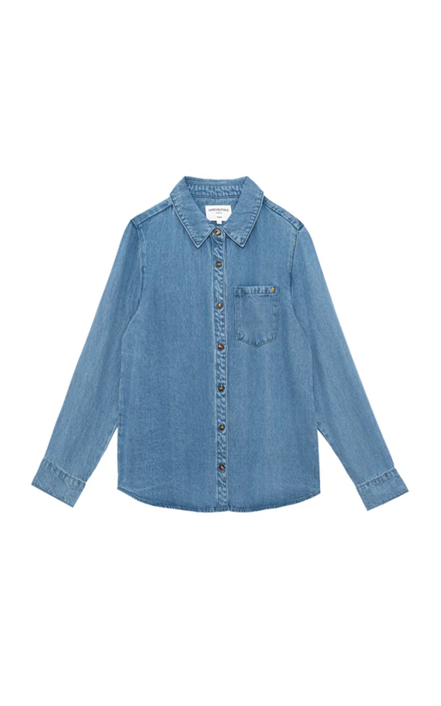 Chemise denim Clem bleu