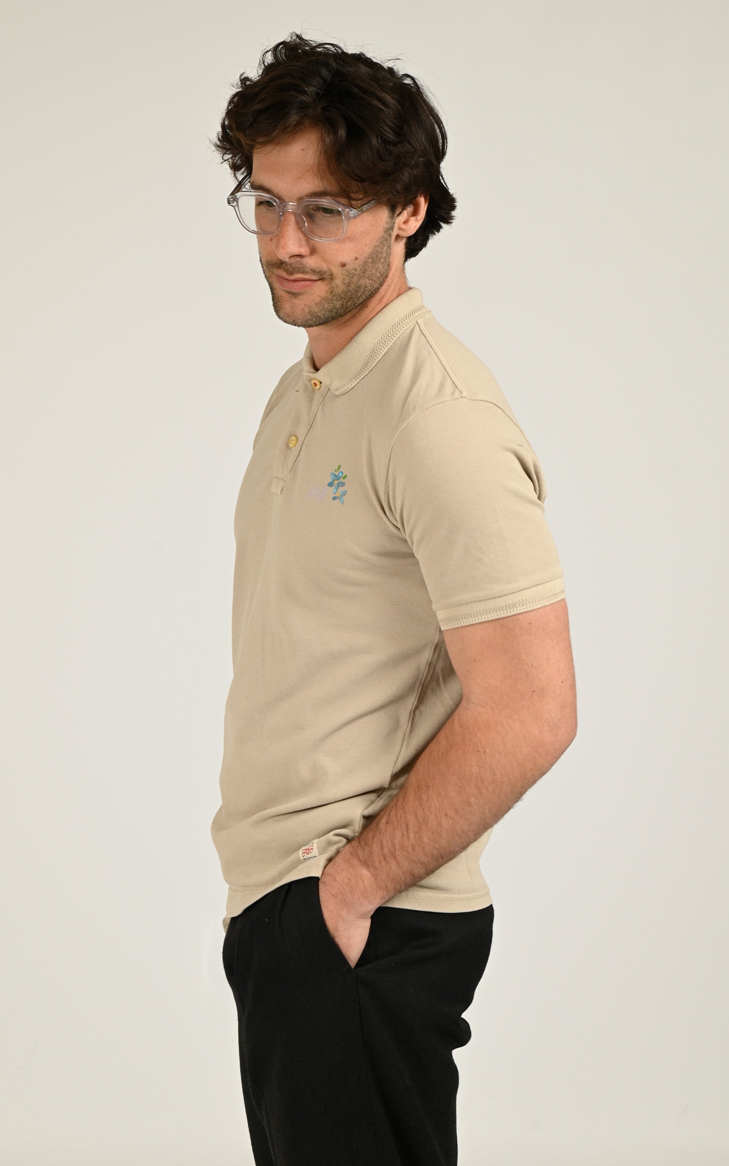 Polo Front beige