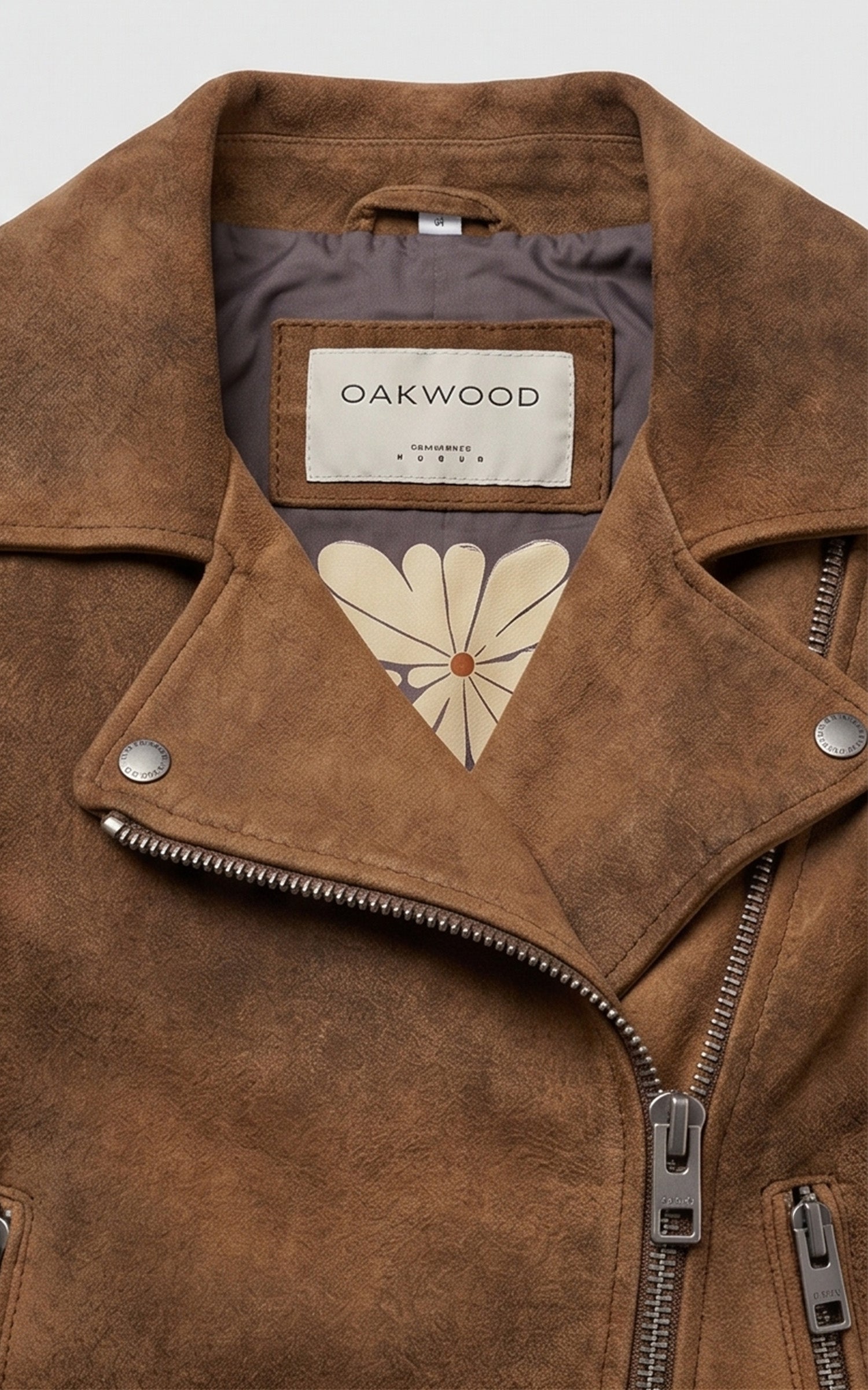 Perfecto en daim Joella cognac