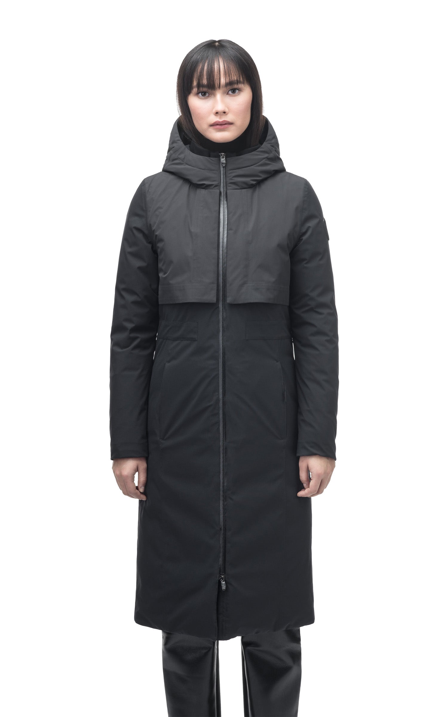 Parka longue Iris noir