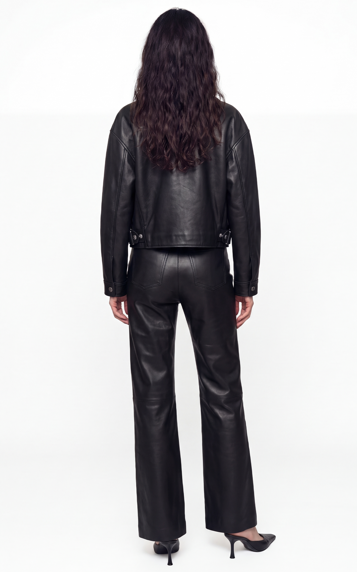 Blouson pilote cuir LCWDELIA noir