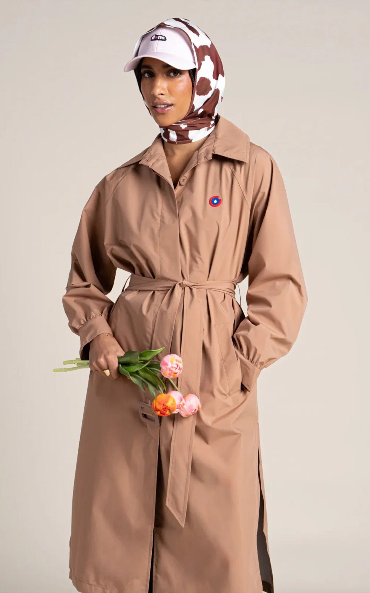 Trench imperméable Madeleine cannelle