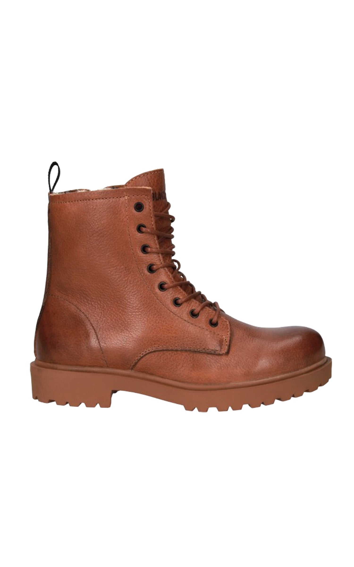 Boots cuir fourrées KAJSA marron