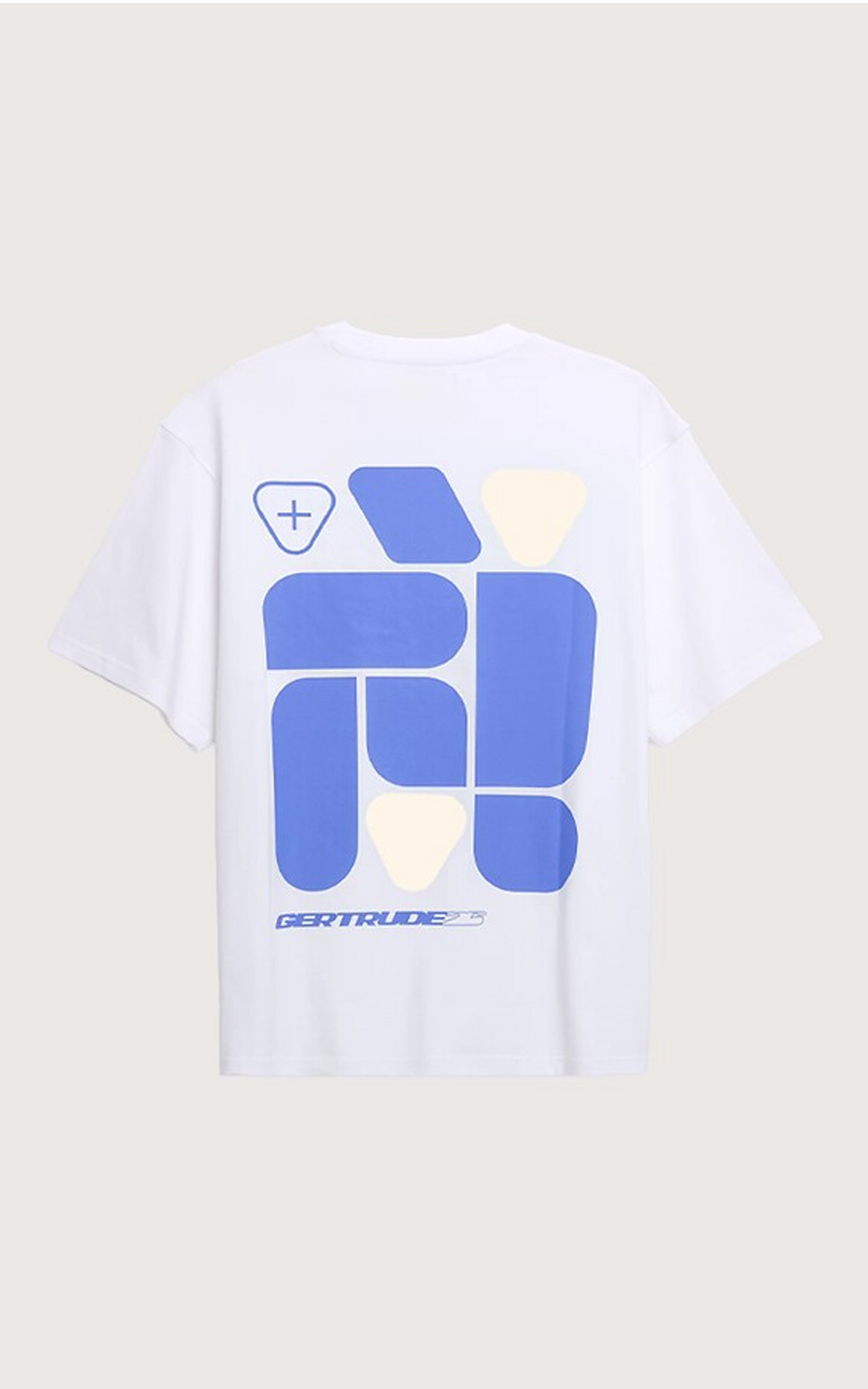 T-shirt imprimé Leonce Geometry blanc