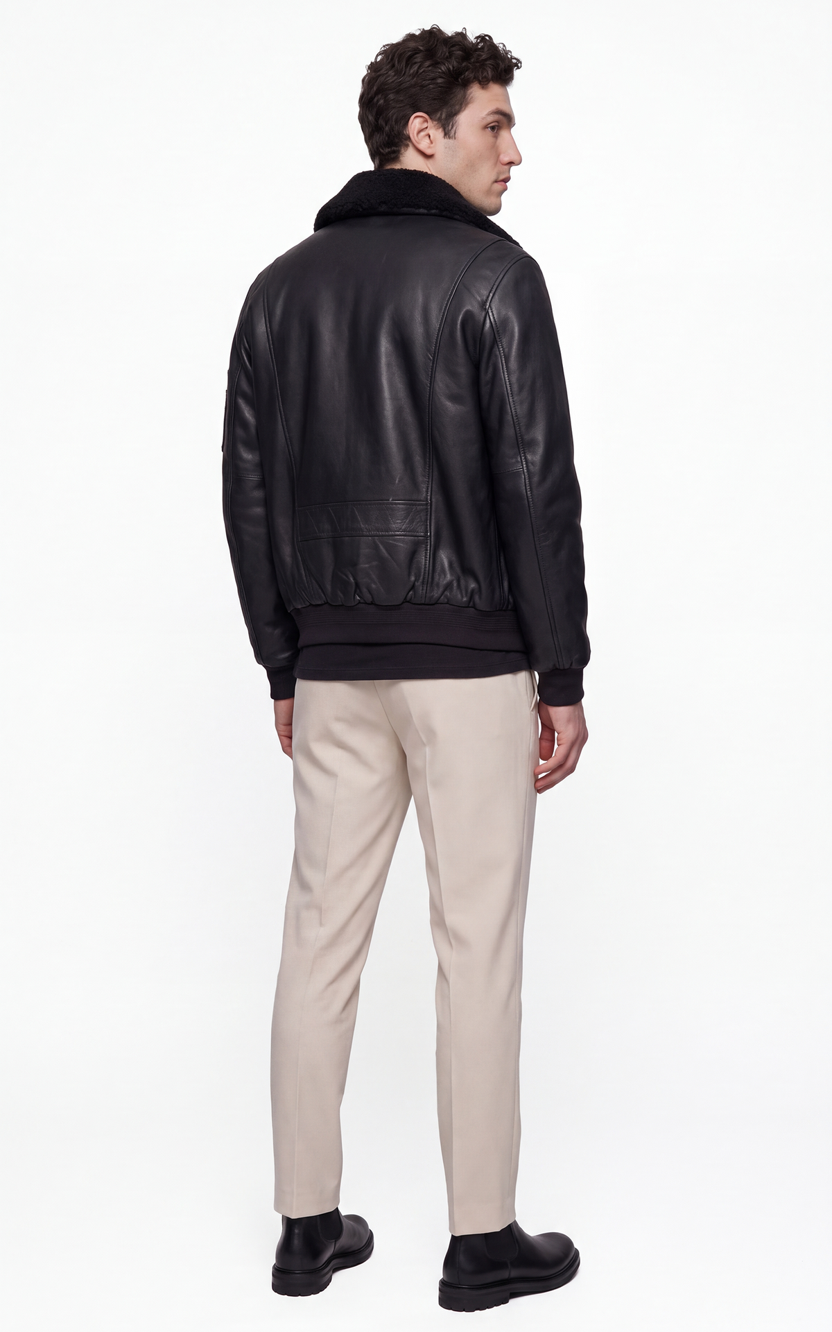 Pilote cuir Rafal 2.0 bleu marine