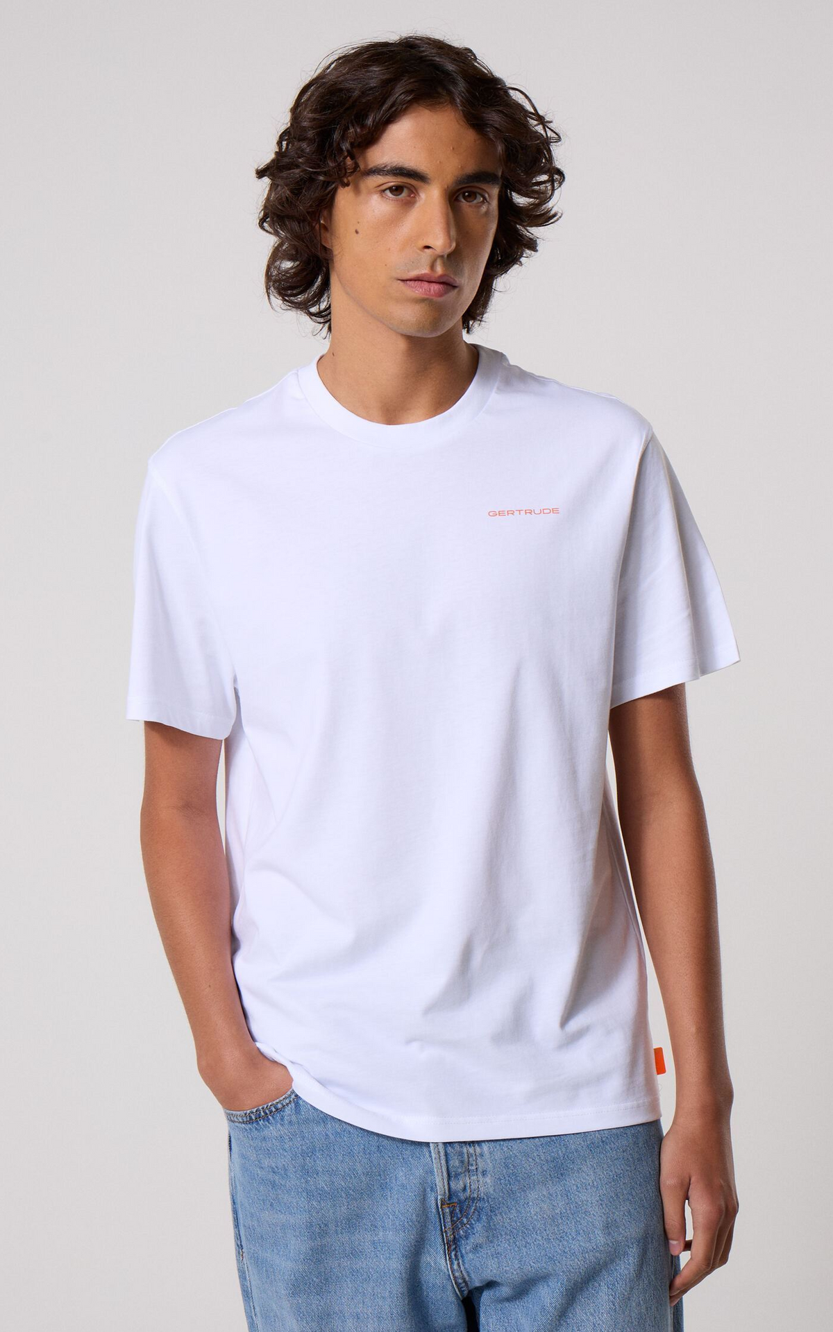 T-shirt imprimé Leonce Geometry mixte blanc
