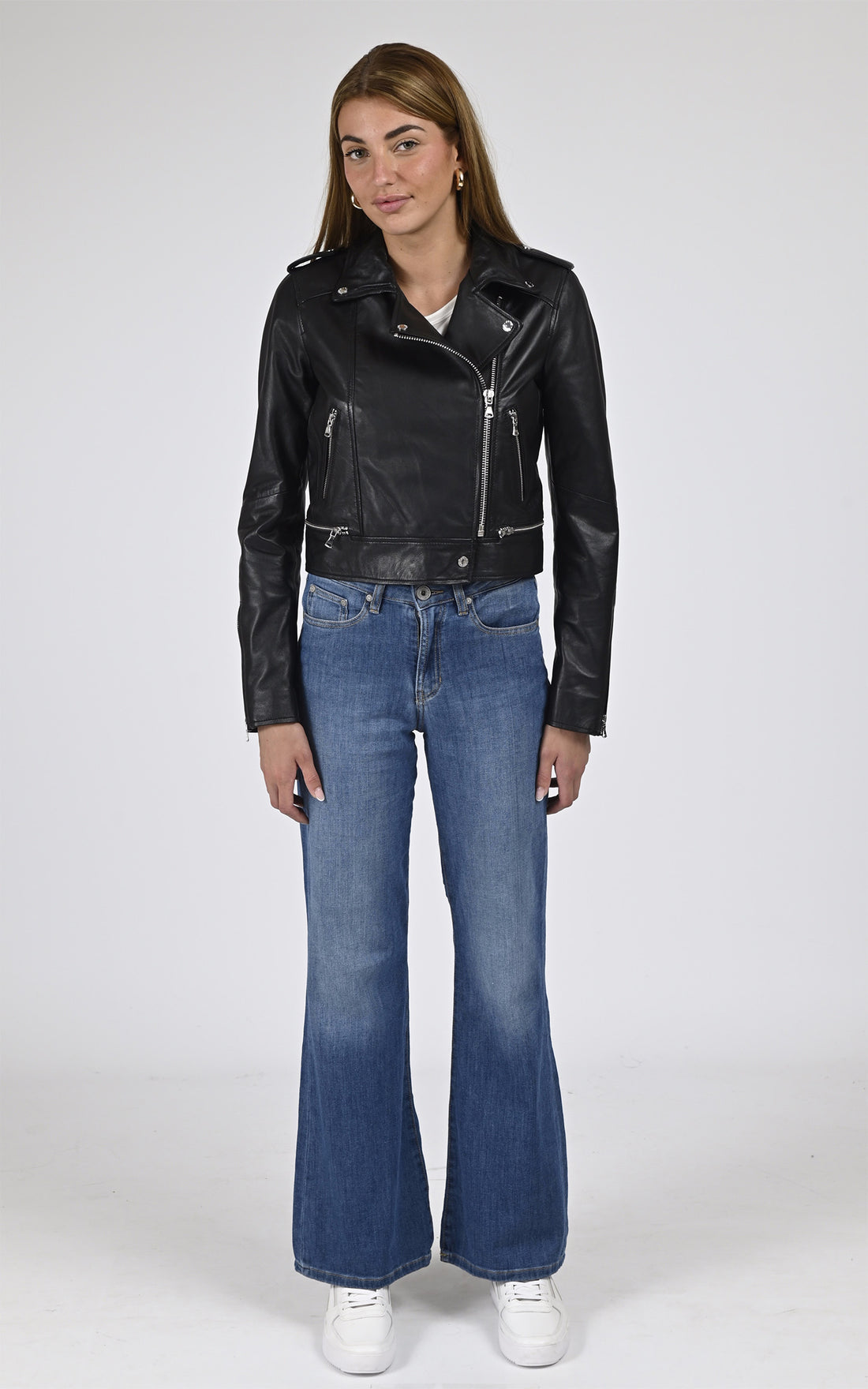 Blouson perfecto cuir Yoko noir