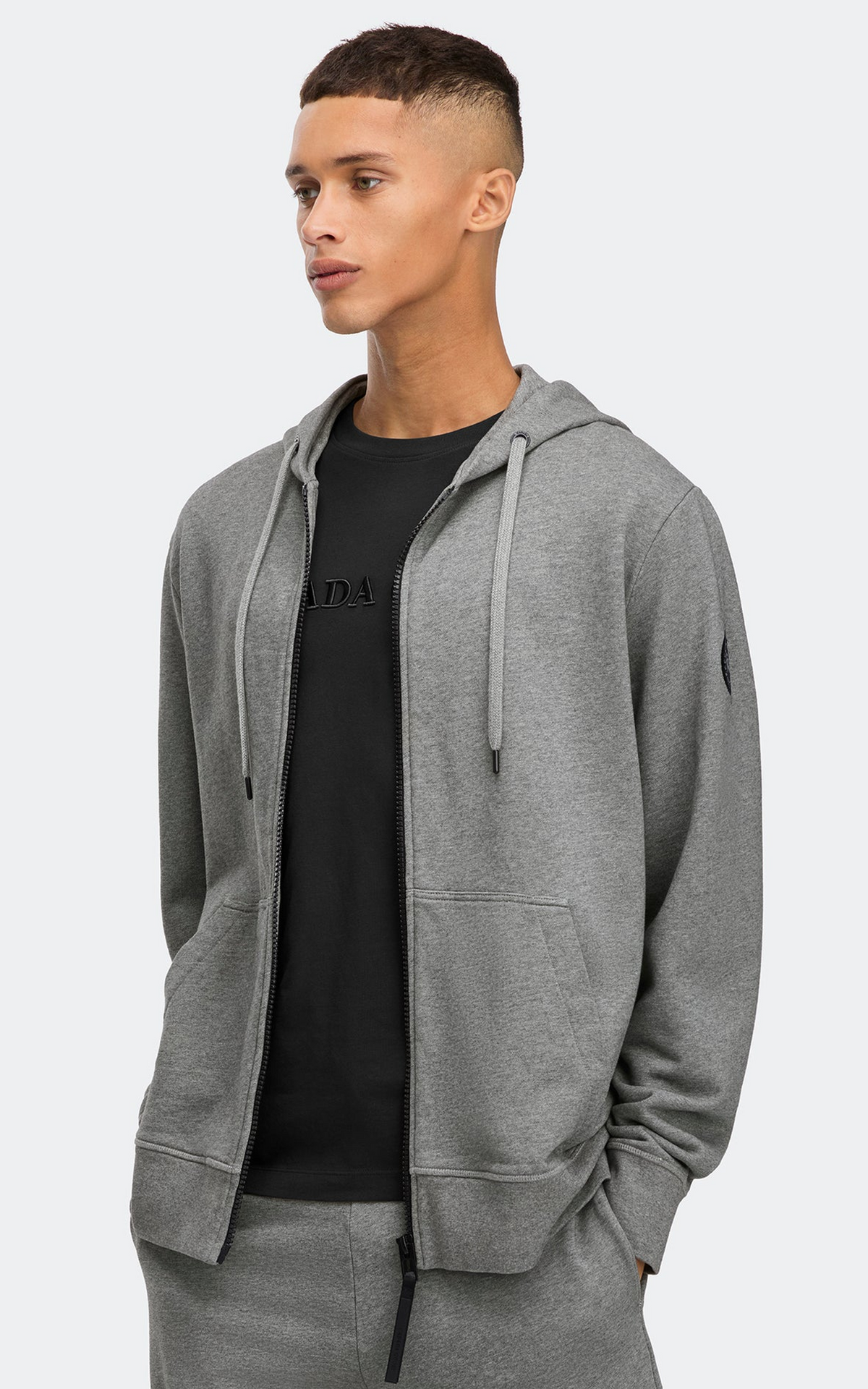 Huron Grey Hooded Sweatshirt