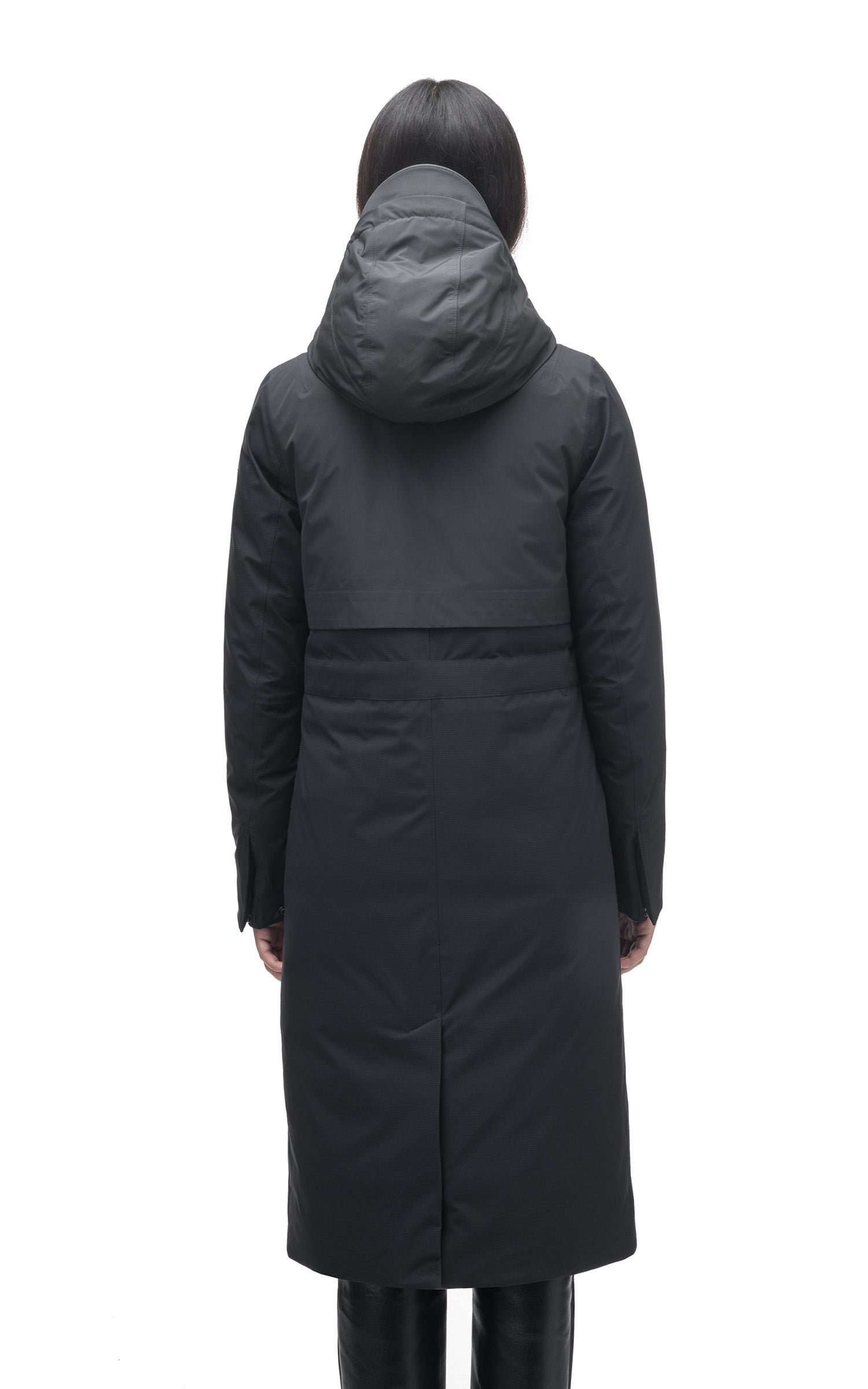 Parka longue Iris noir