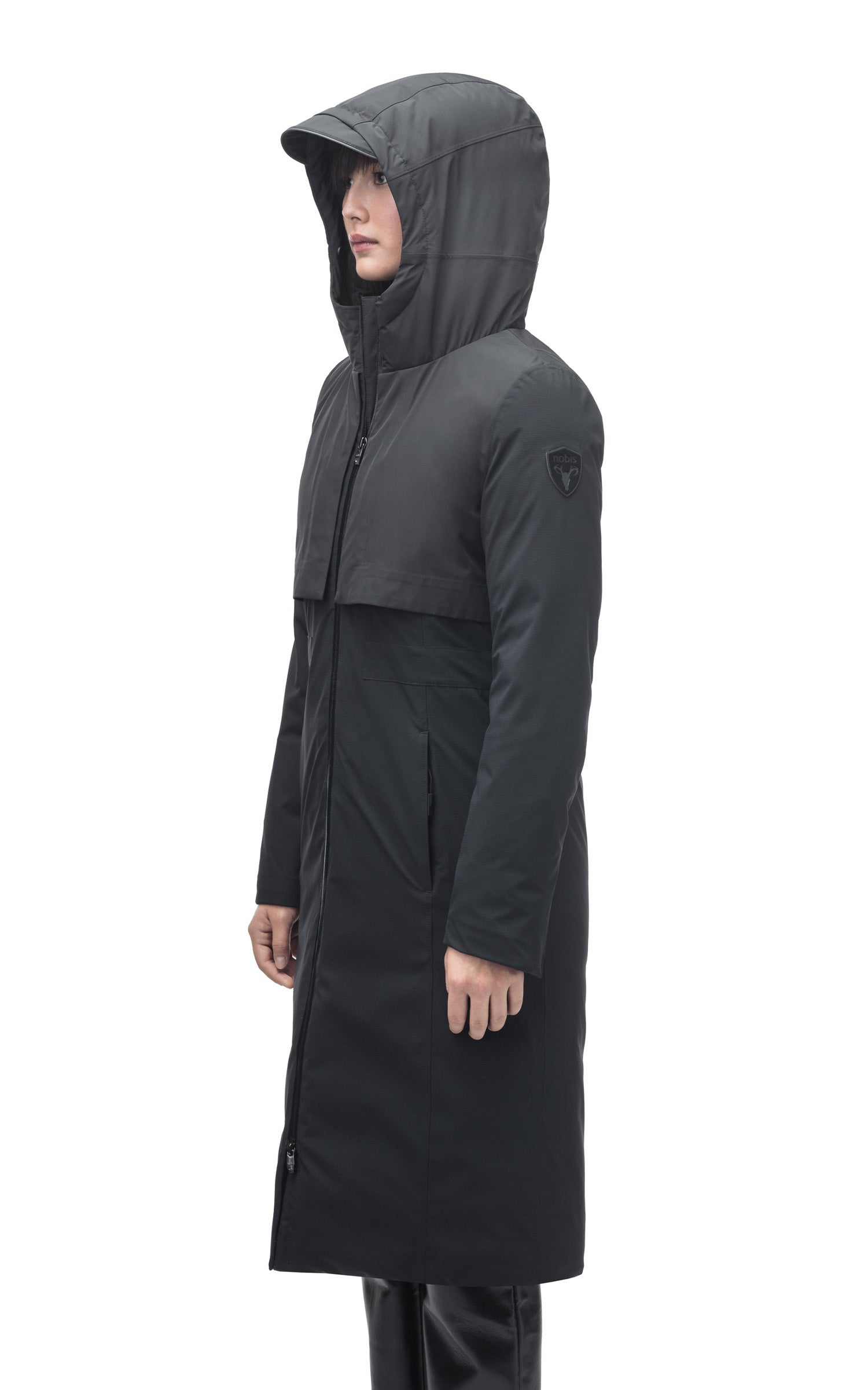 Parka longue Iris noir