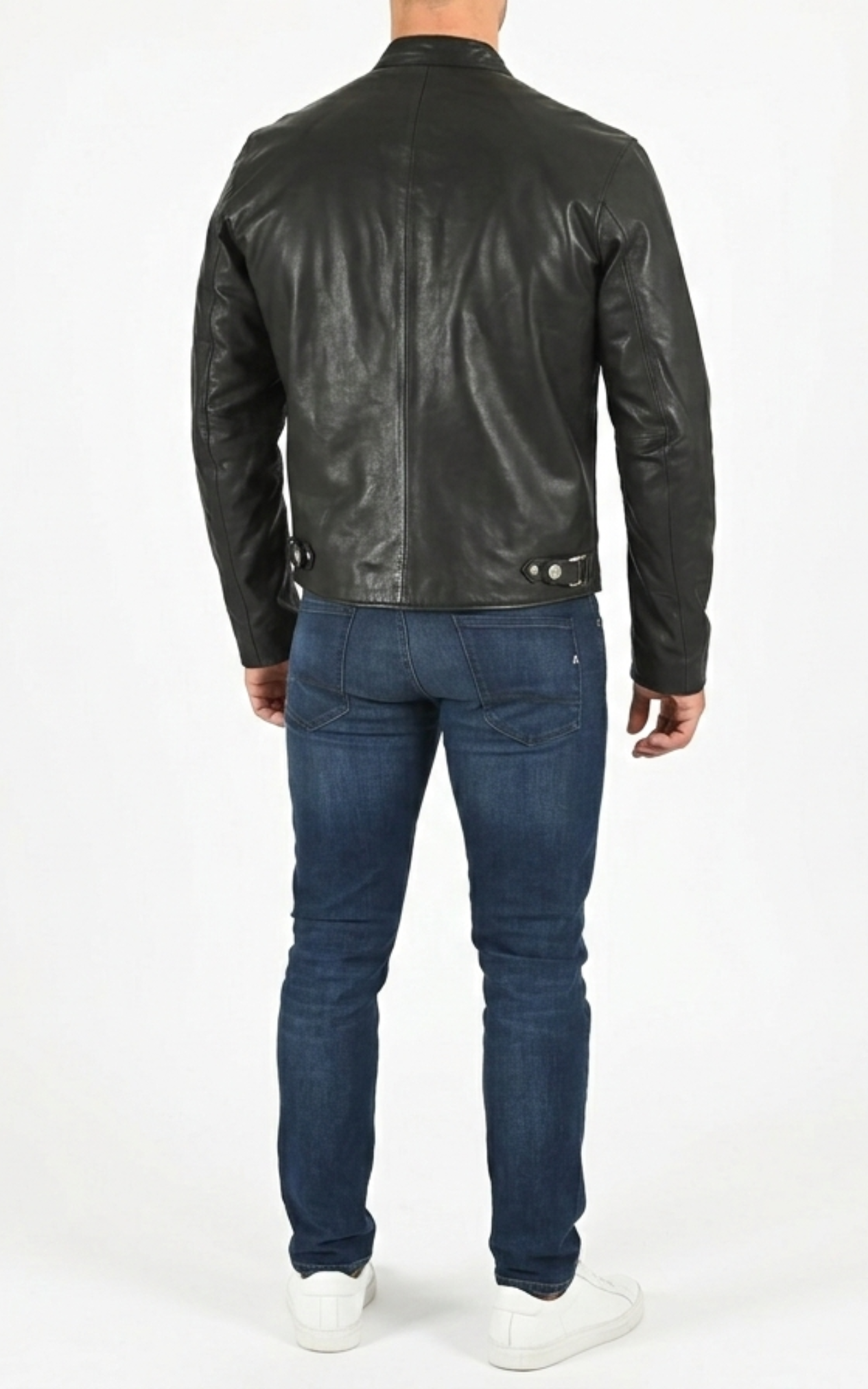 Blouson en cuir Speed noir