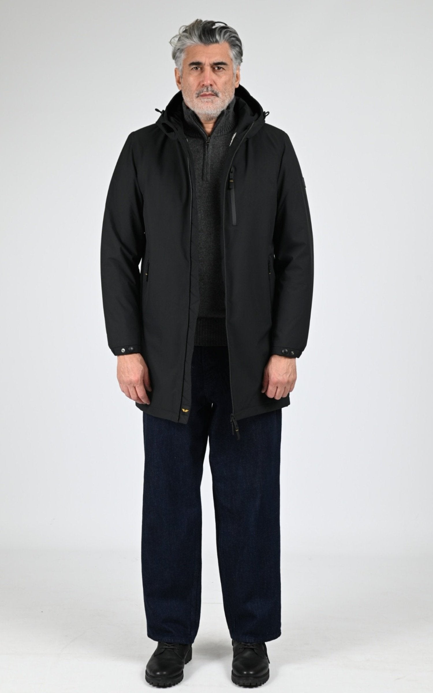 Parka Textile Homme Daytona 73, modèle Regen sherpa 103872 de couleur black