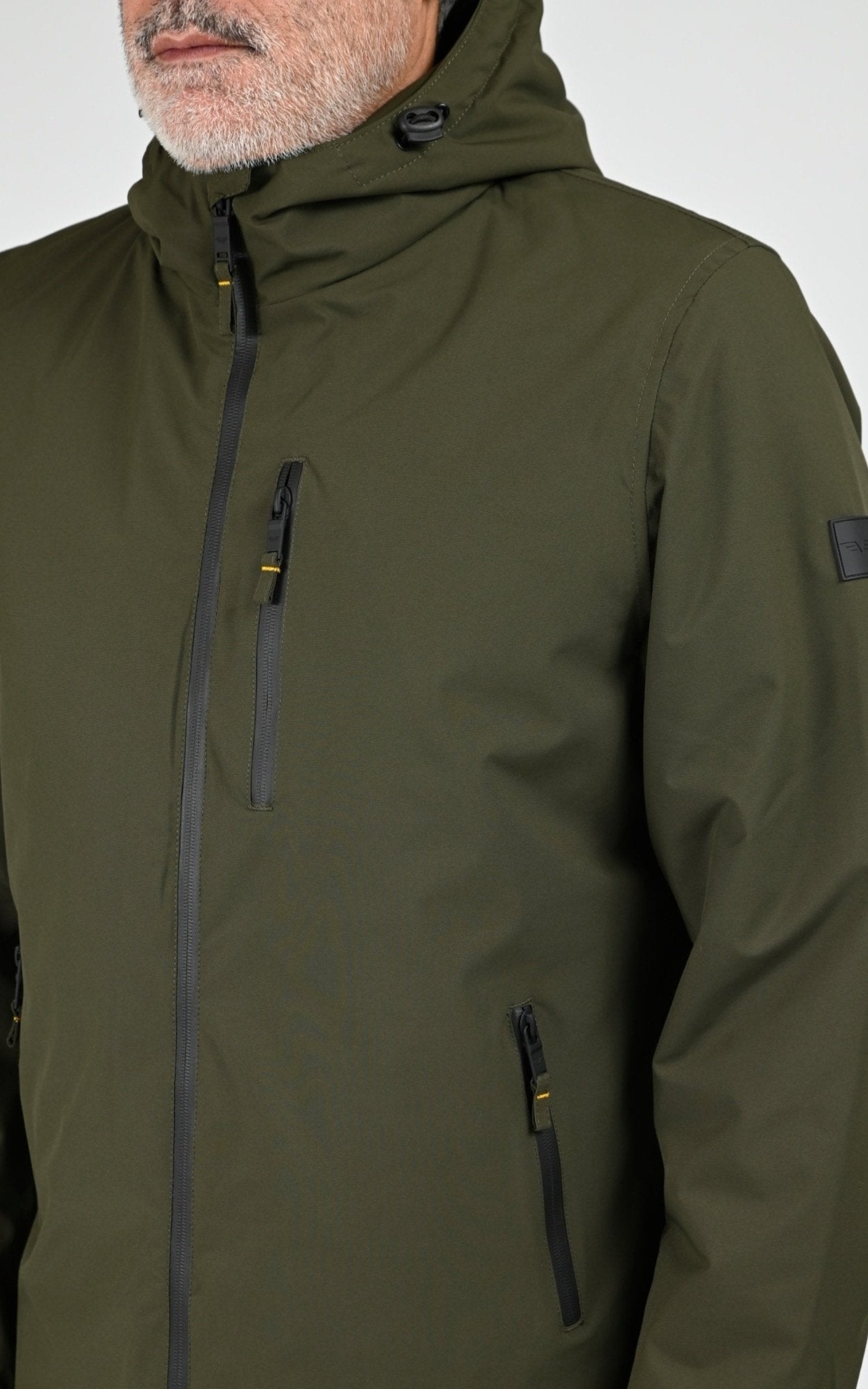 Parka Textile Homme Daytona 73, modèle Regen sherpa 103872 de couleur khaki green