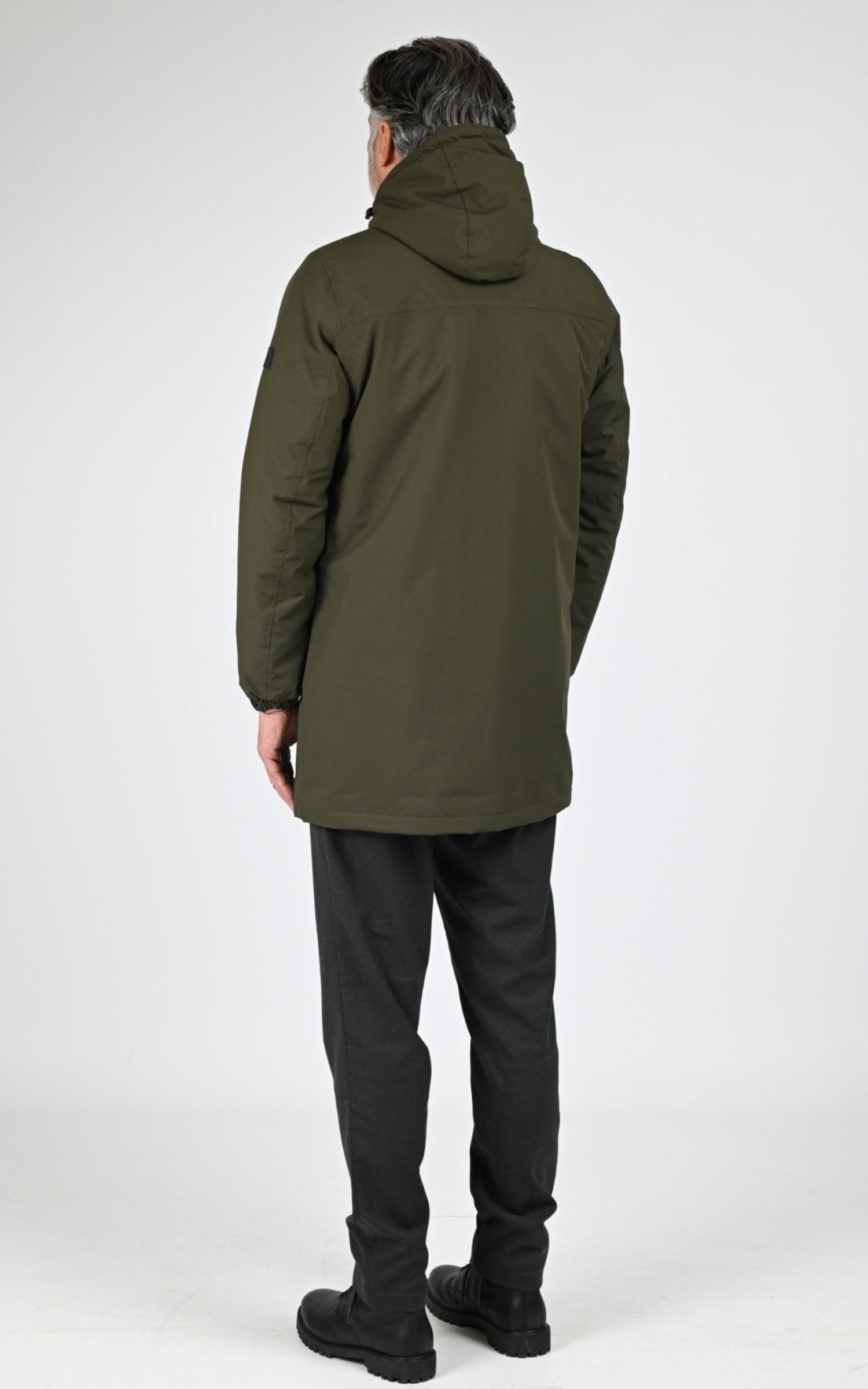 Parka Textile Homme Daytona 73, modèle Regen sherpa 103872 de couleur khaki green