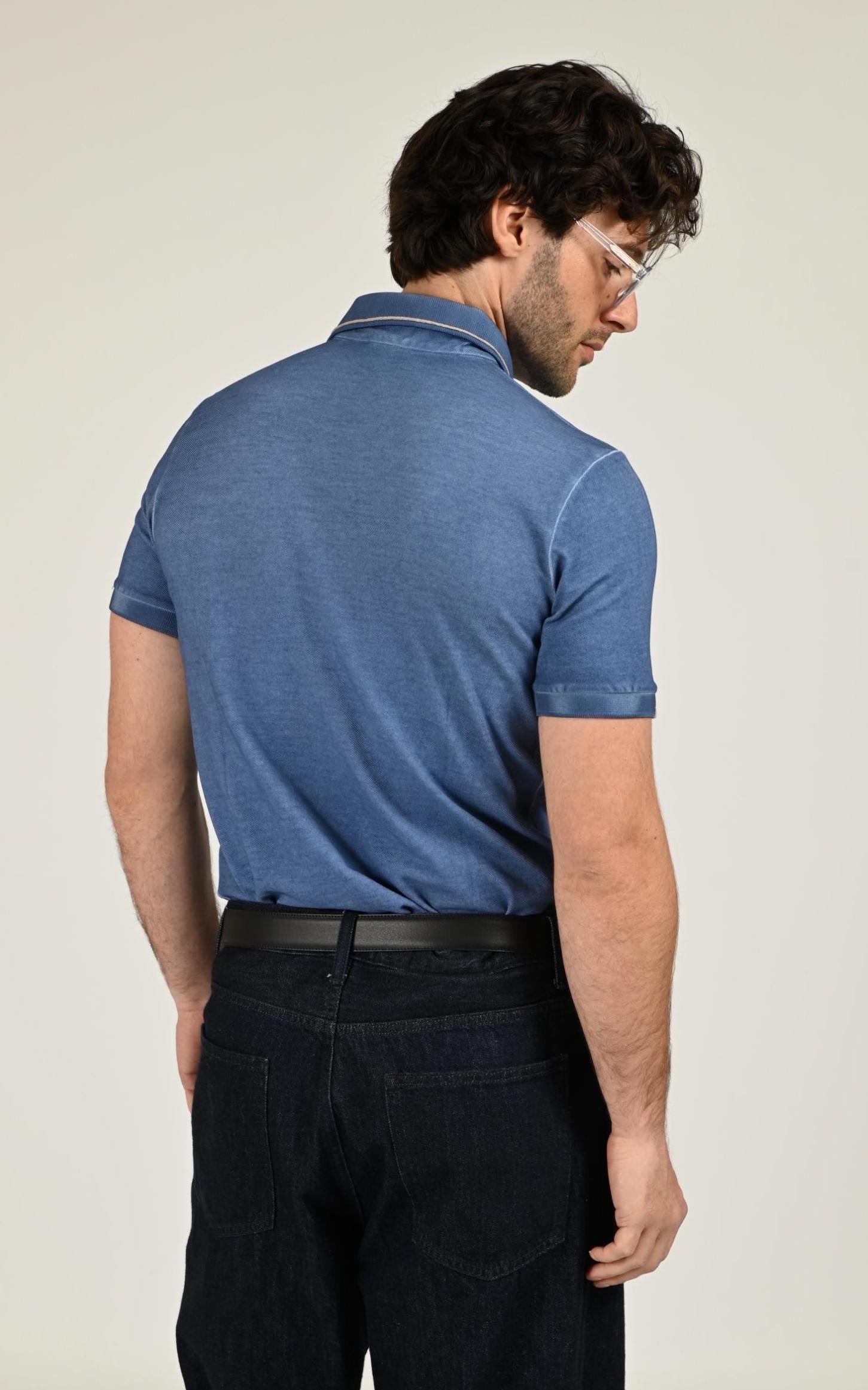Polo Textile Homme Bob, modèle Ricky 579 de couleur inchiostro