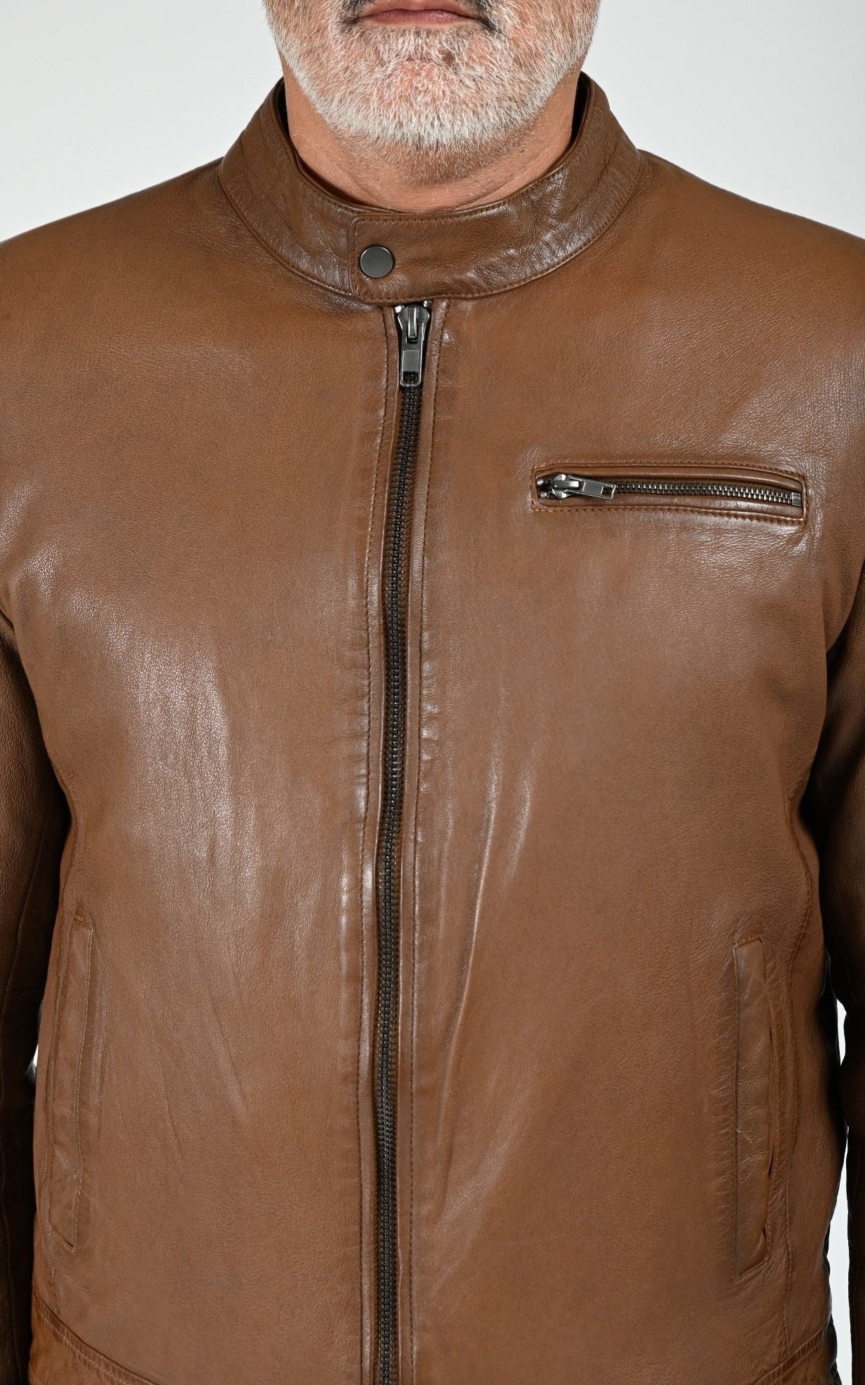 Blouson capuche Retro Hood cognac