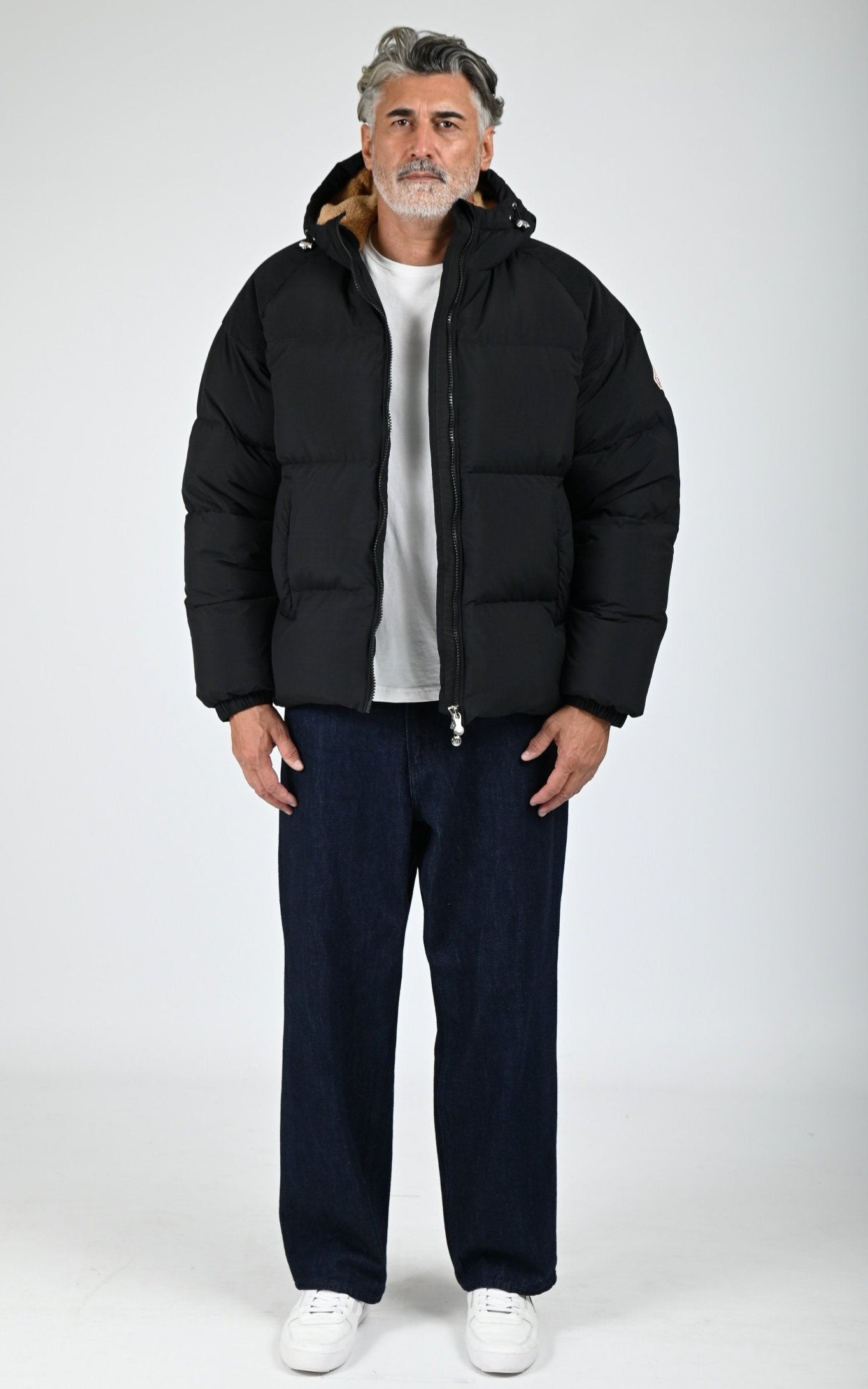 Doudoune à capuche Retro Sten noir 2