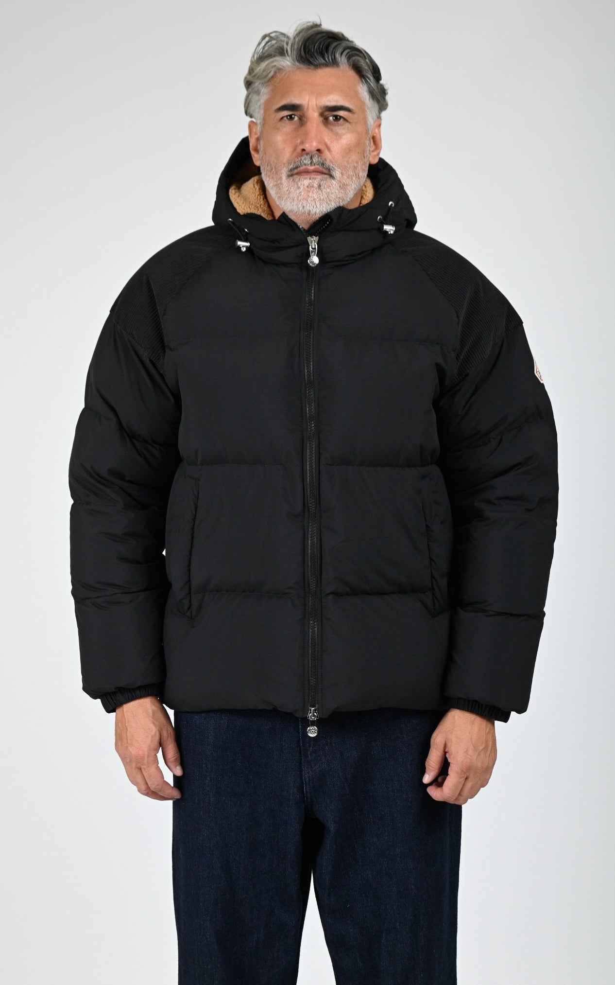 Doudoune à capuche Retro Sten noir 1