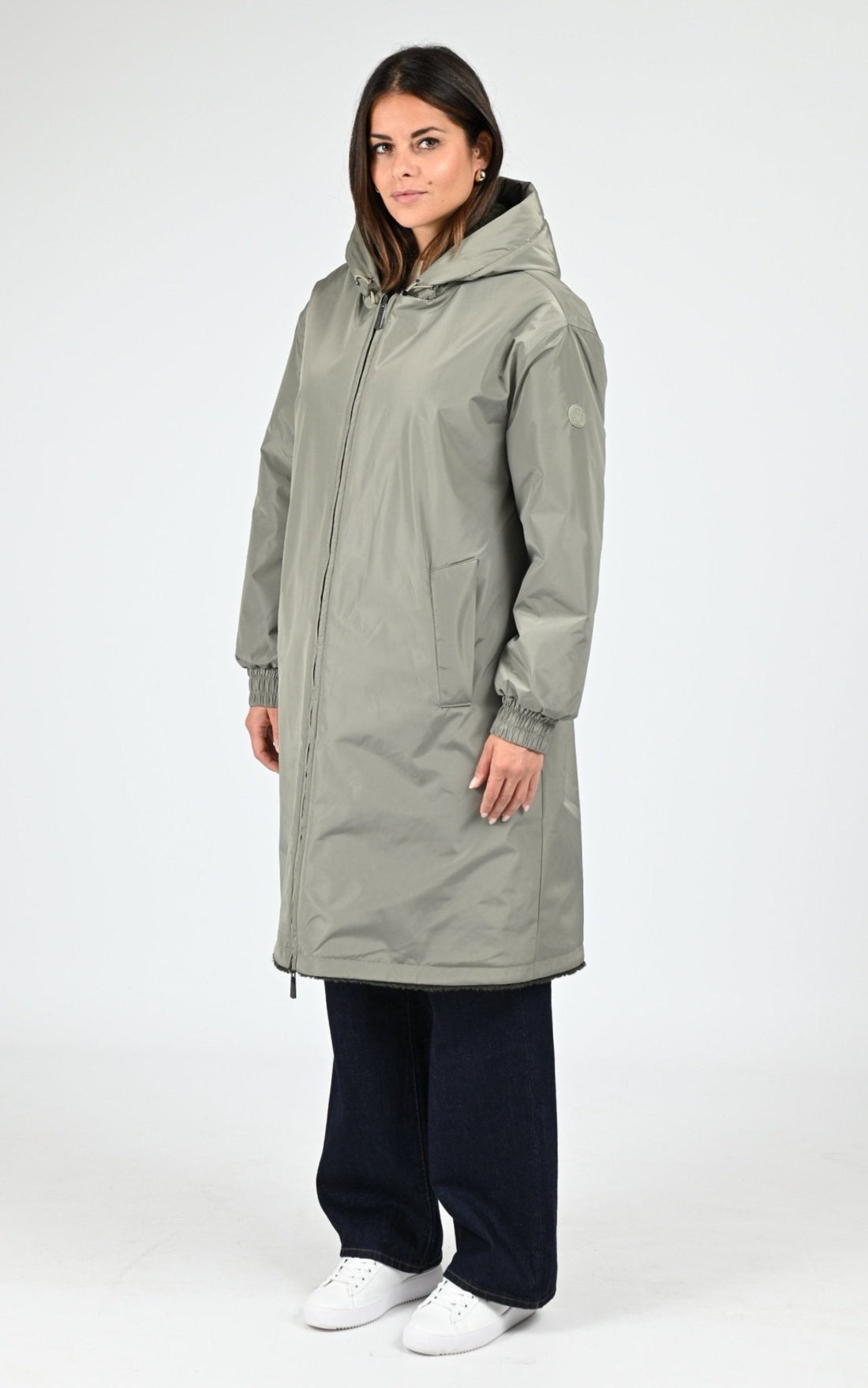 Manteau Textile Femme Oakwood, modèle Selma 65154 de couleur light kaki 570