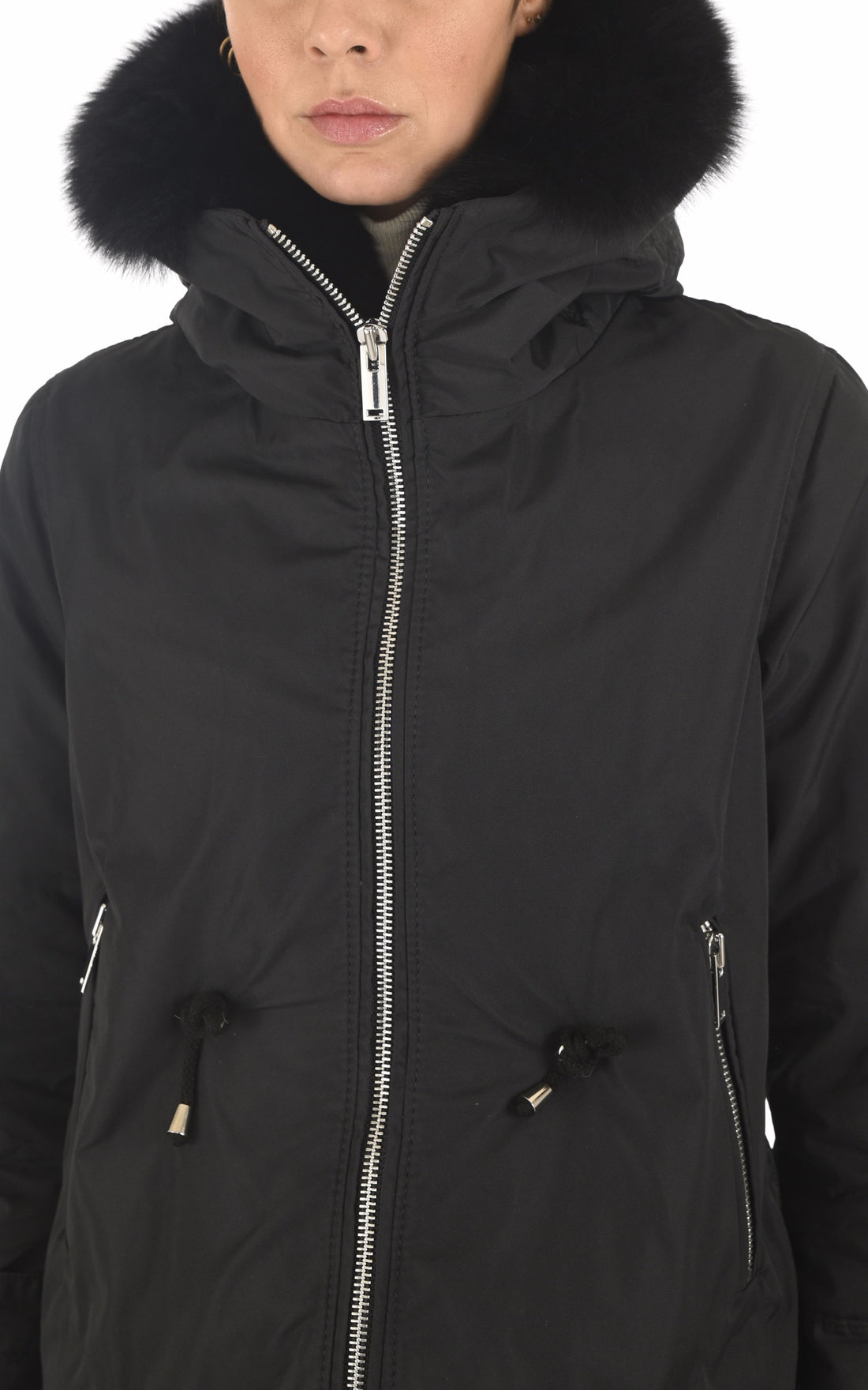 Veste Textile Femme Flo&clo, modèle Simy de couleur noir