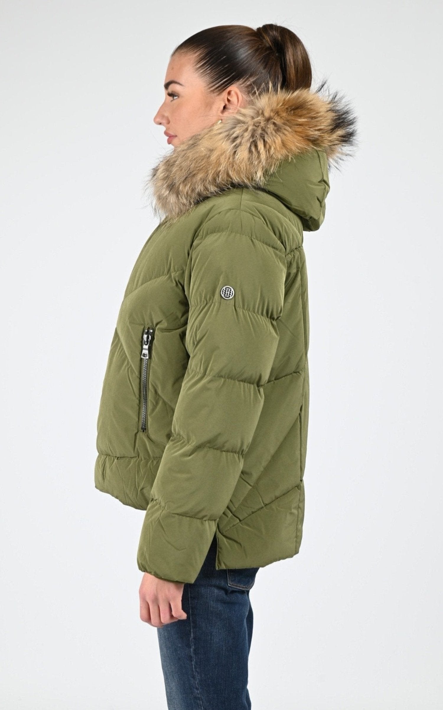 A "SNOW 515" Kaki Blonde n°8 Ves Doudoune Femme interior photo