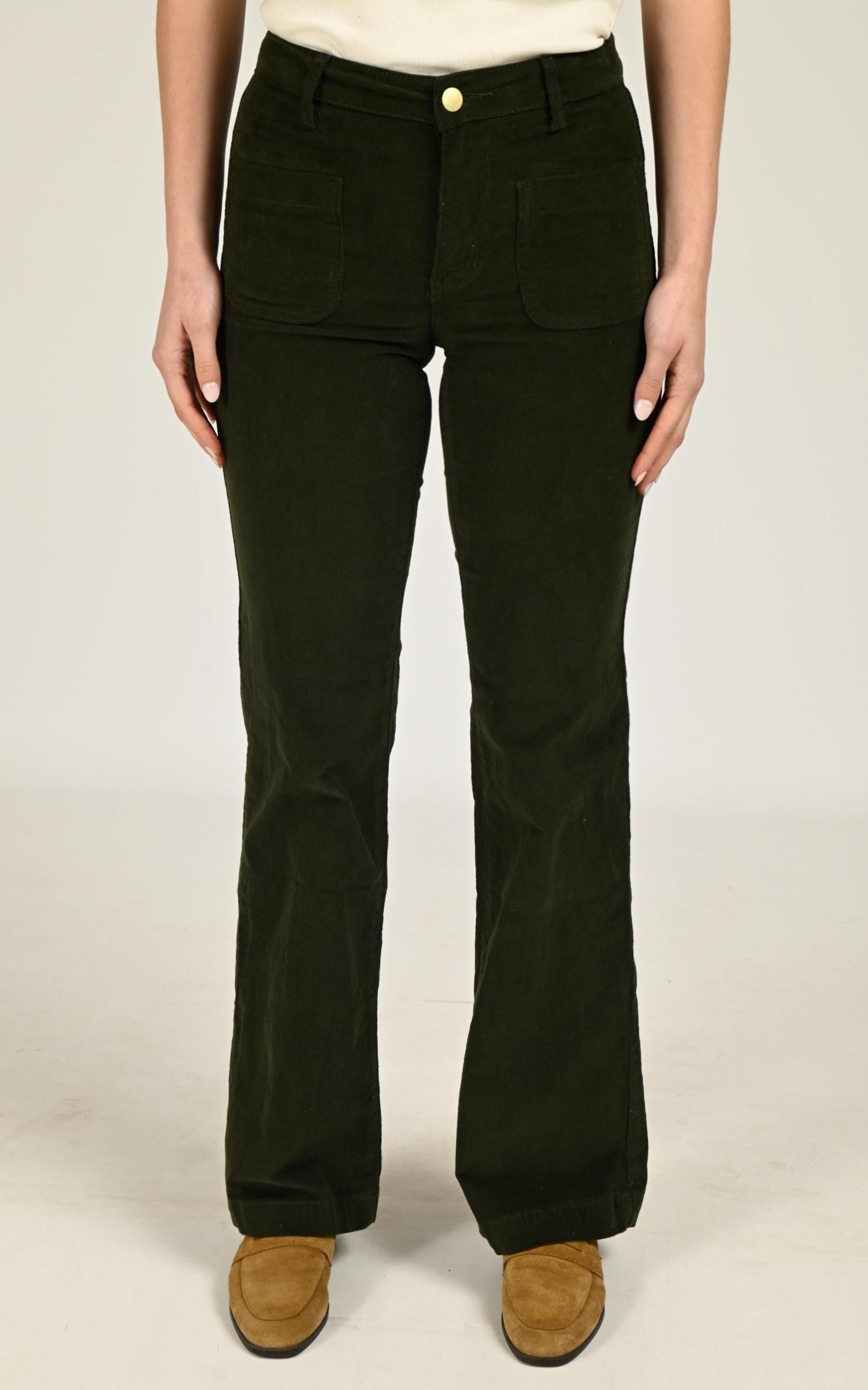 Pantalon Textile Femme La Petite Etoile, modèle Sonny de couleur kaki