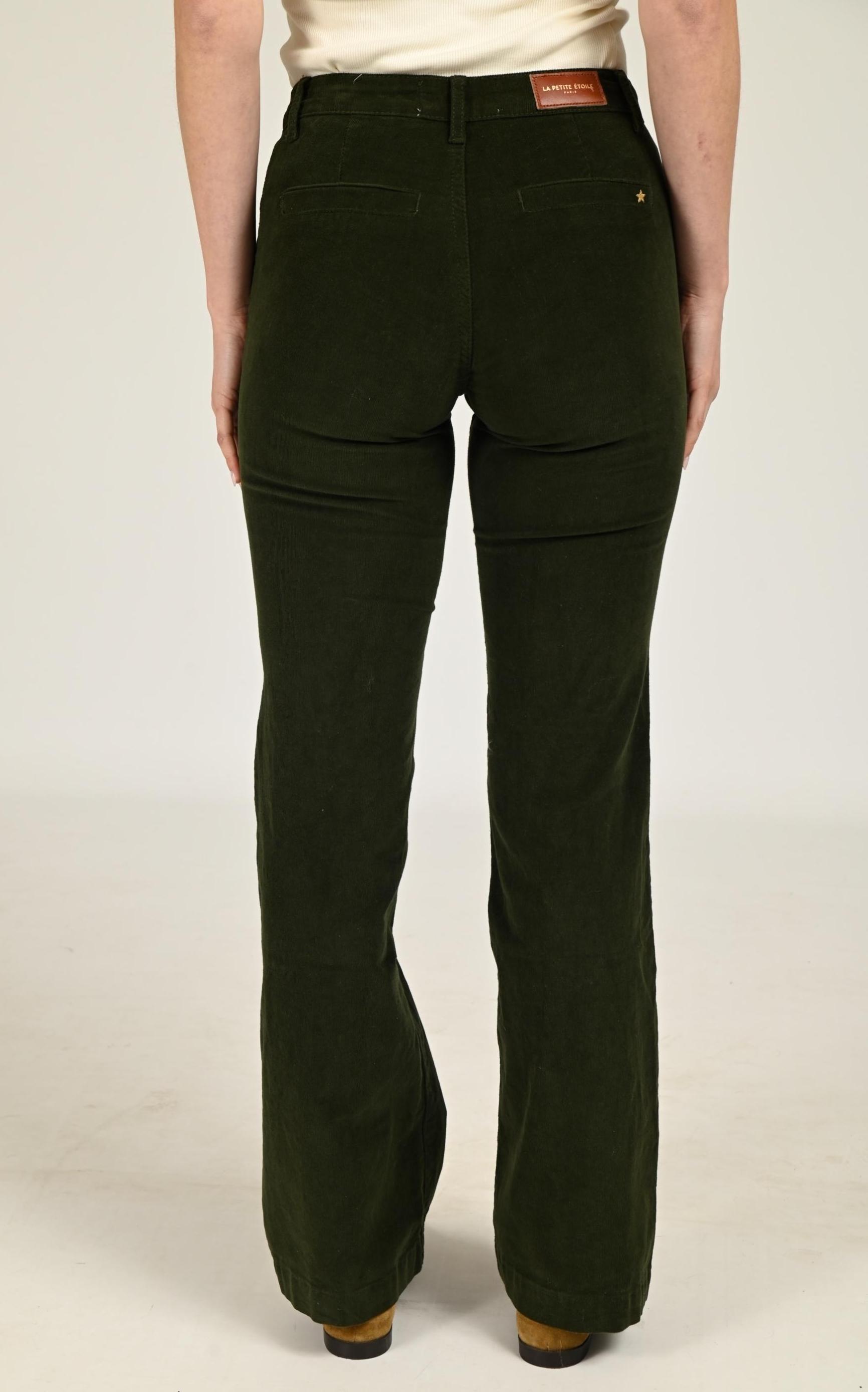 Pantalon Textile Femme La Petite Etoile, modèle Sonny de couleur kaki