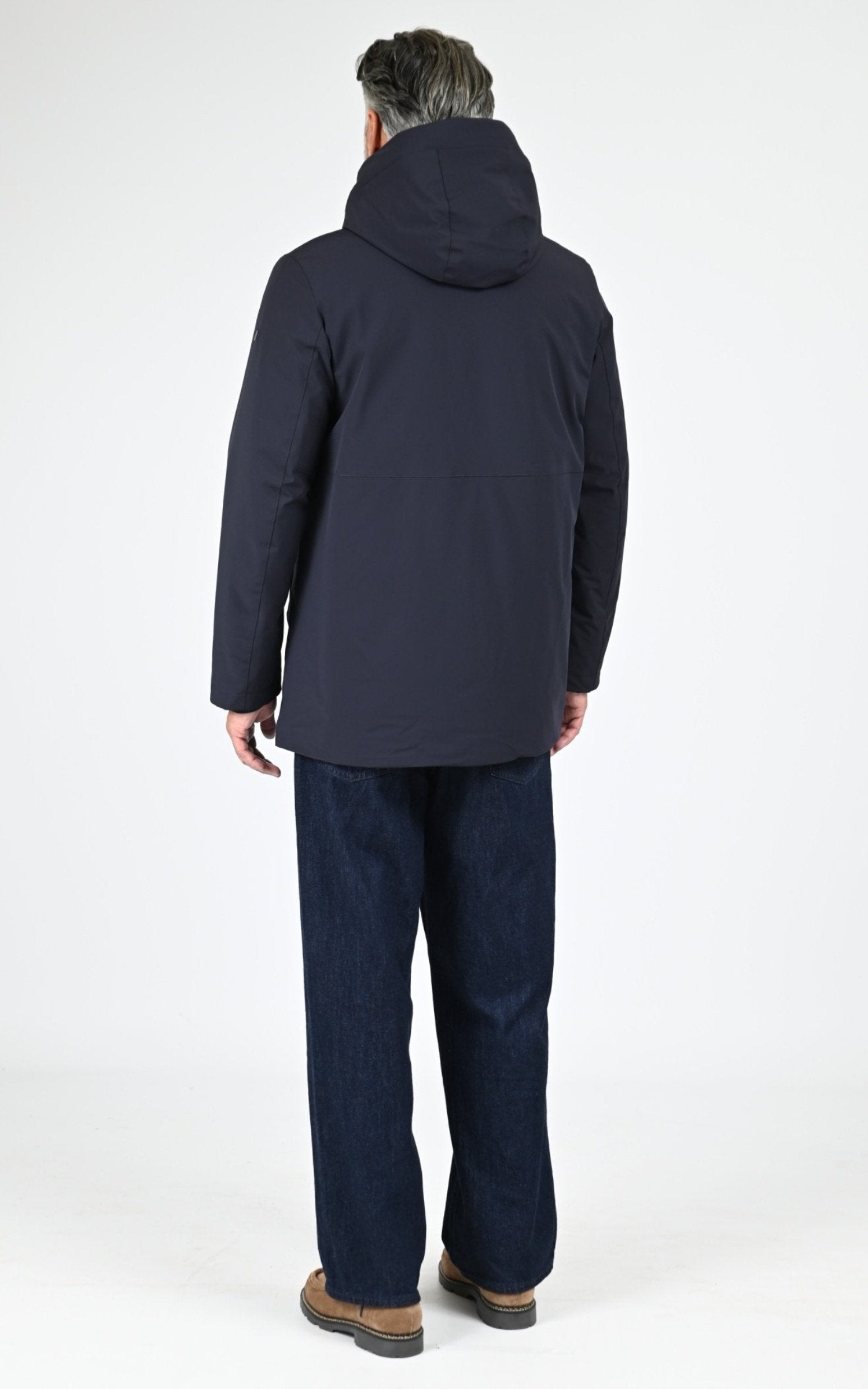 Parka Textile Homme Duno, modèle Sulphur de couleur navy