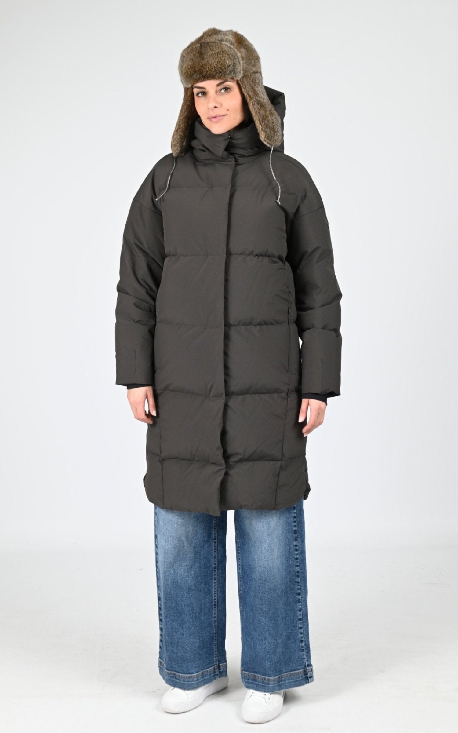 Man_doudoune Textile Femme Scandinavian Edition, modèle Swell iii de couleur after dark