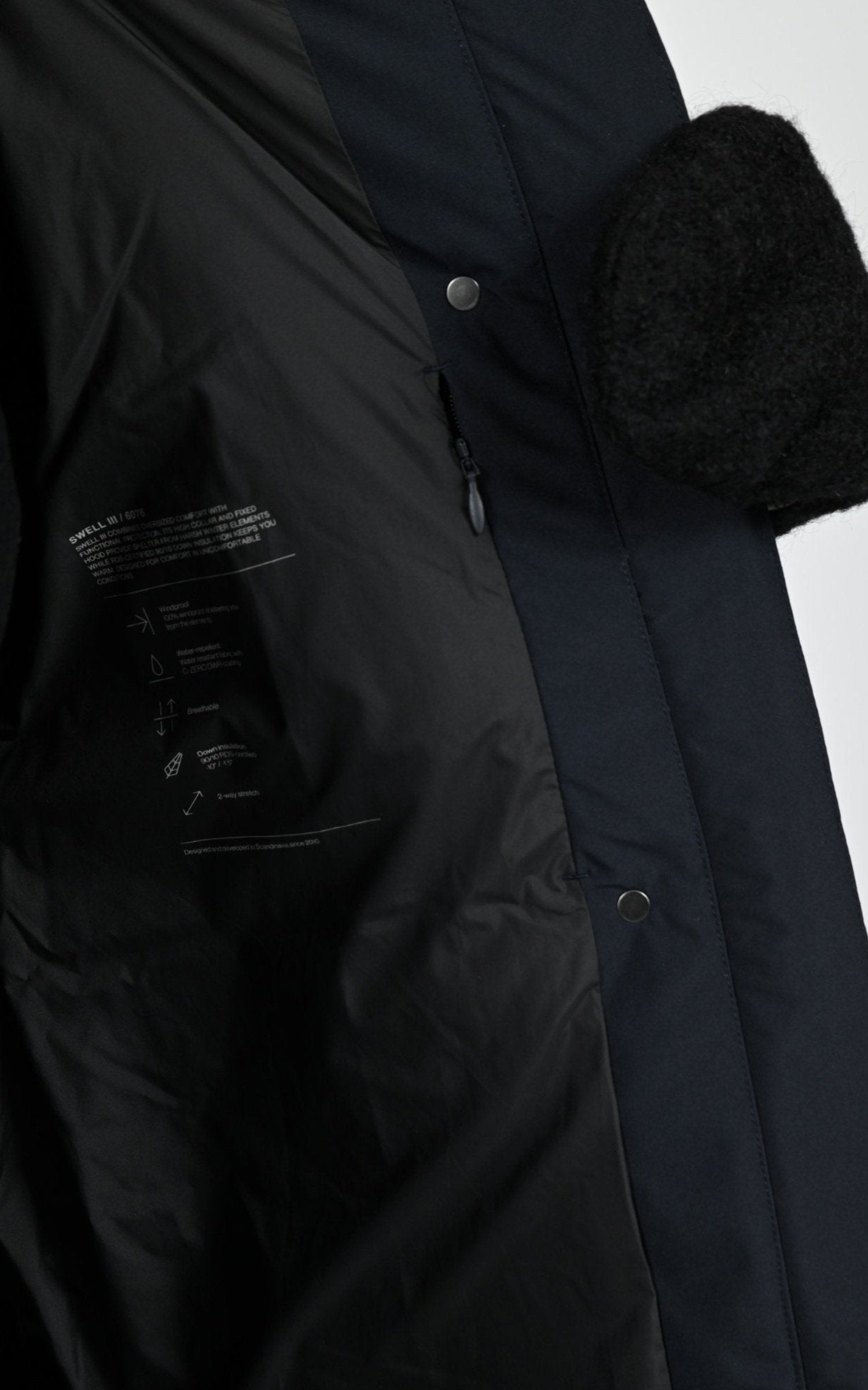 Man_doudoune Textile Femme Scandinavian Edition, modèle Swell iii de couleur midnight blue