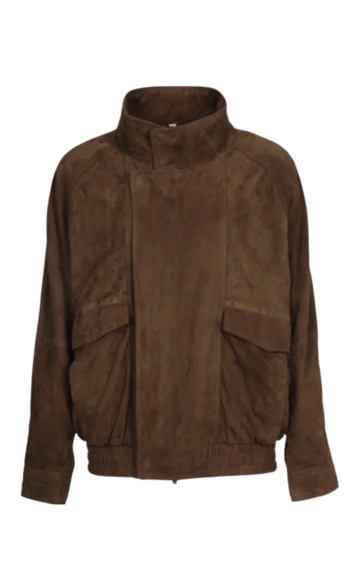 Blouson en cuir velours marron Sailor