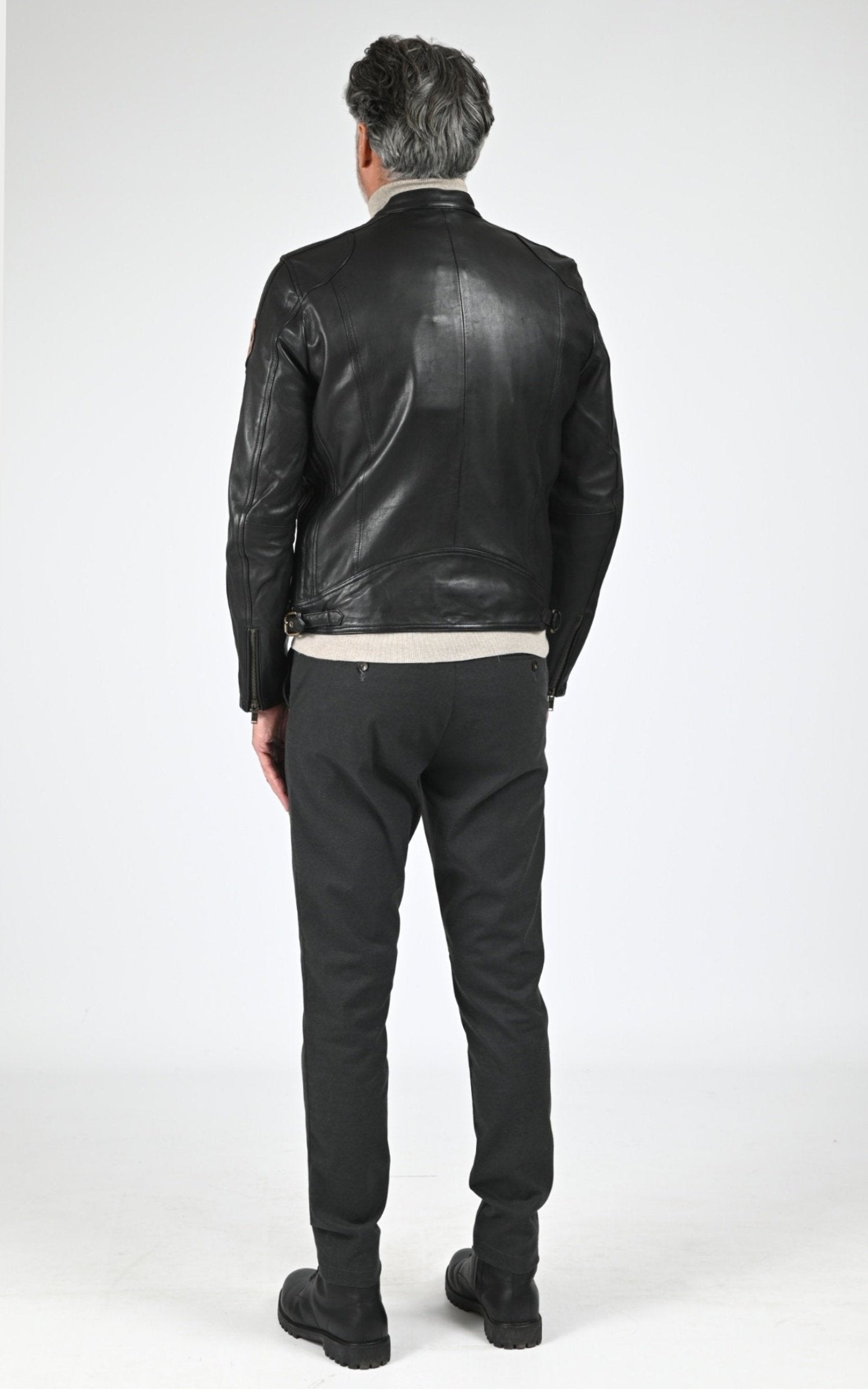 Blouson Cuir Homme Daytona 73, modèle Tormo 104383 de couleur black