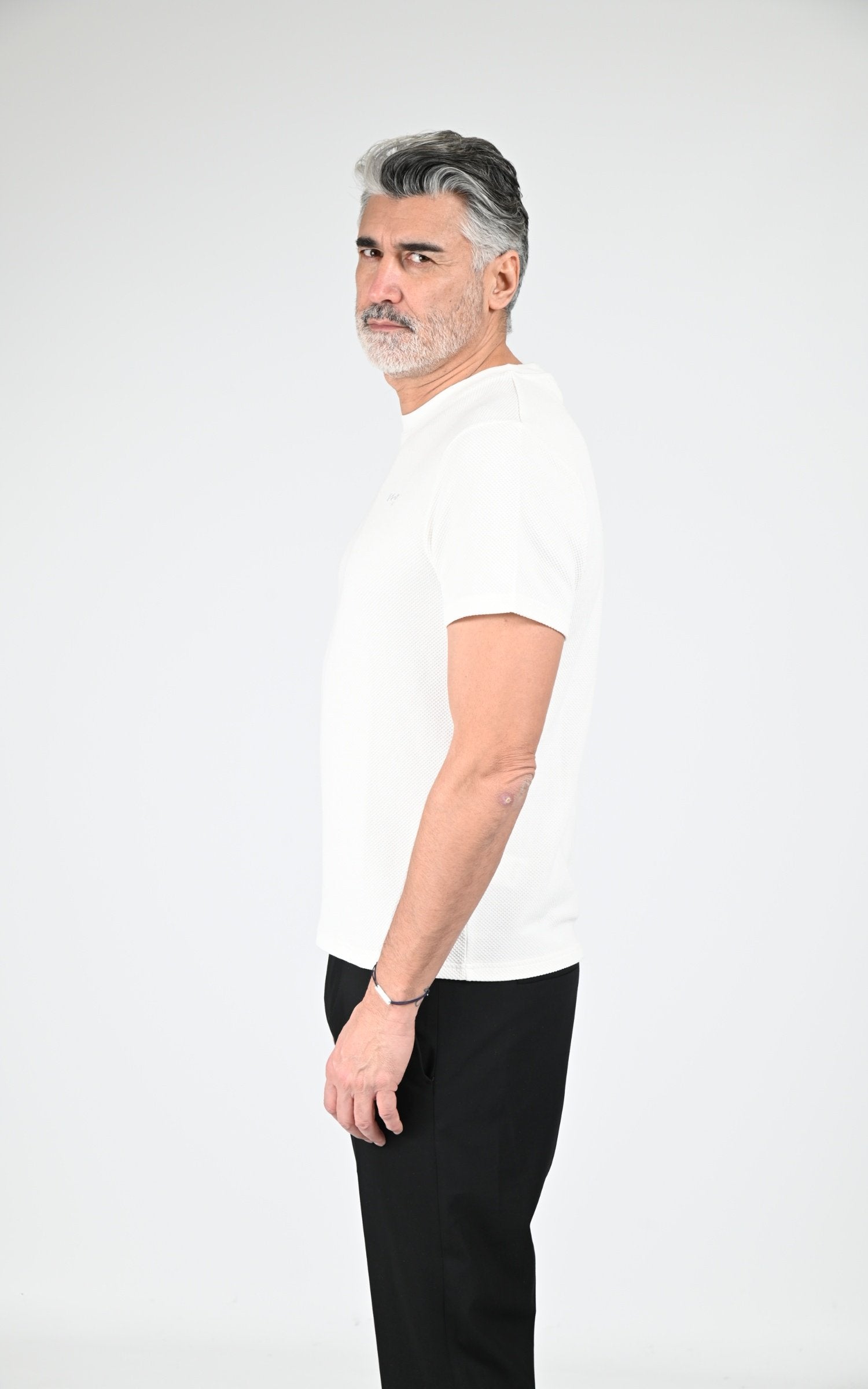 T-shirt Textile Homme Jaj -Schott-, modèle Ts clay de couleur white