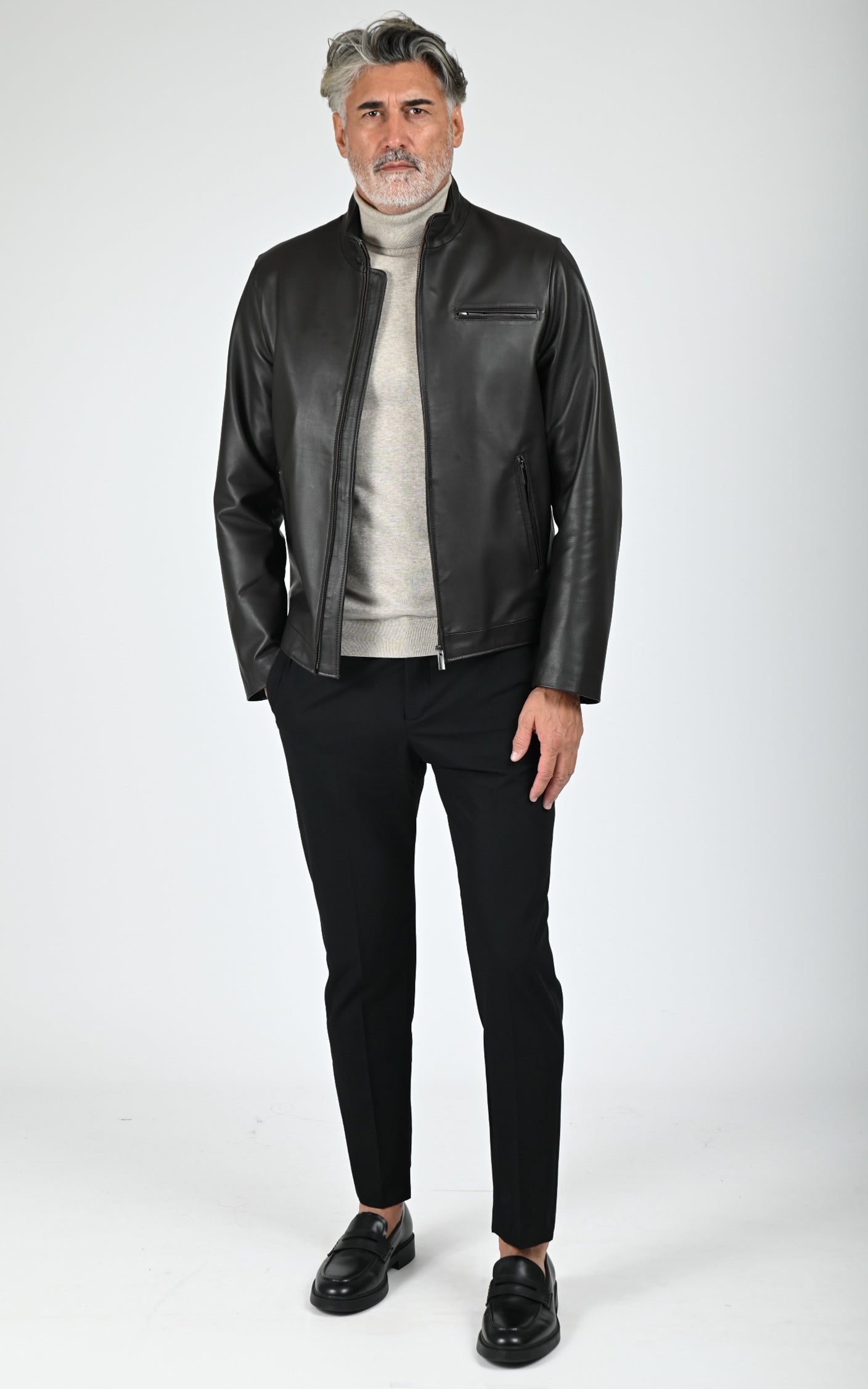 Blouson Trendy cuir marron