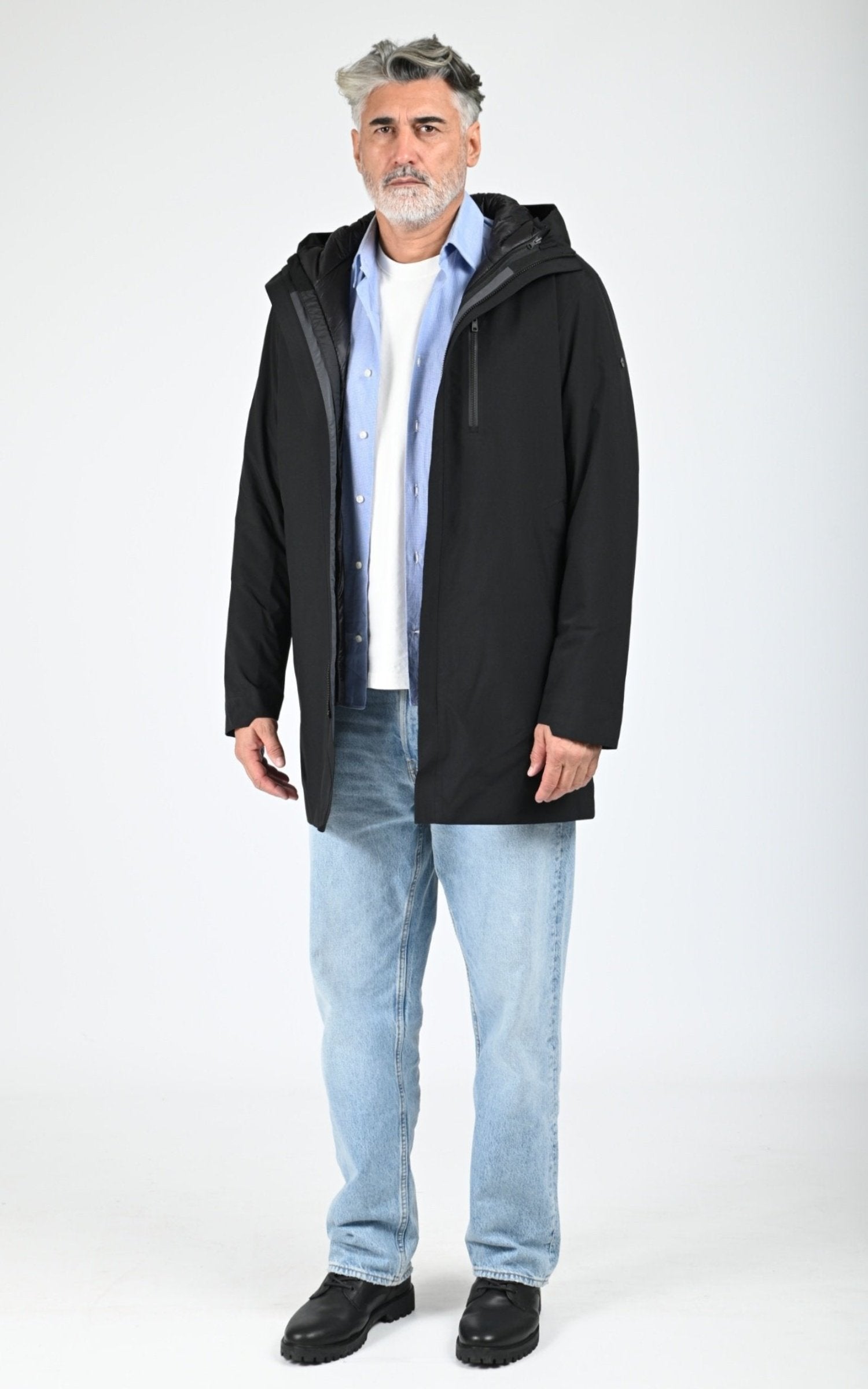 3/4 Textile Homme Scandinavian Edition, modèle Urban ii de couleur onyx