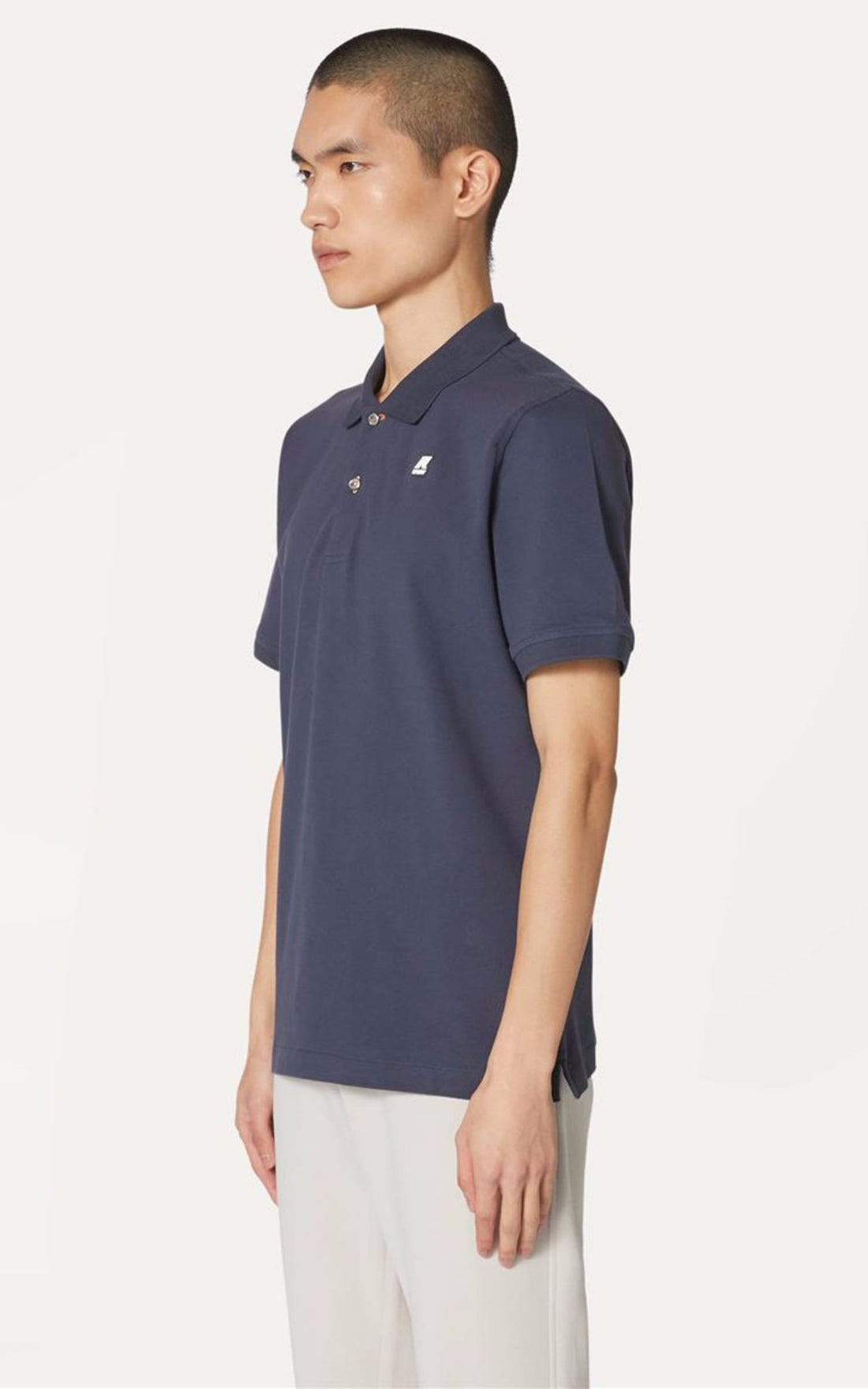 Polo Textile Homme K-way, modèle Vinnie k1125cw de couleur bleu