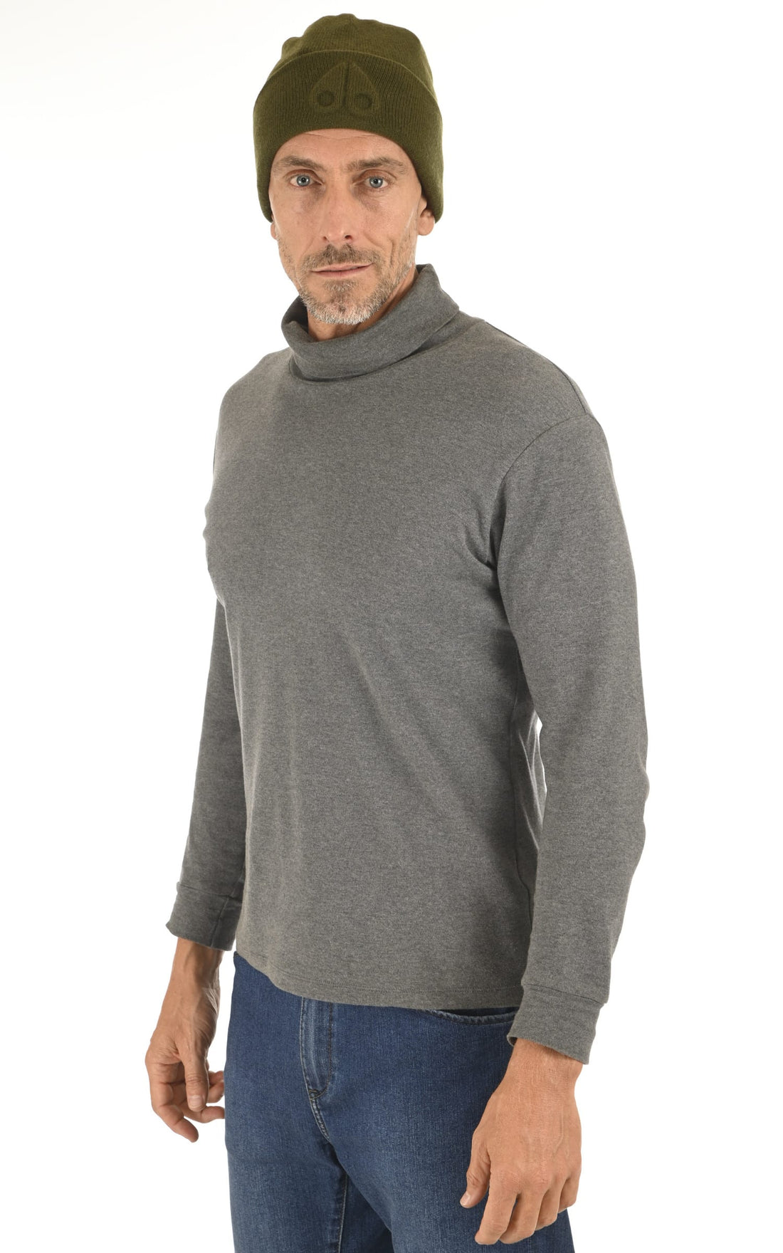 Bonnet Textile Accessoire Moose knuckles, modèle Wolcott m32ma502 de couleur vert