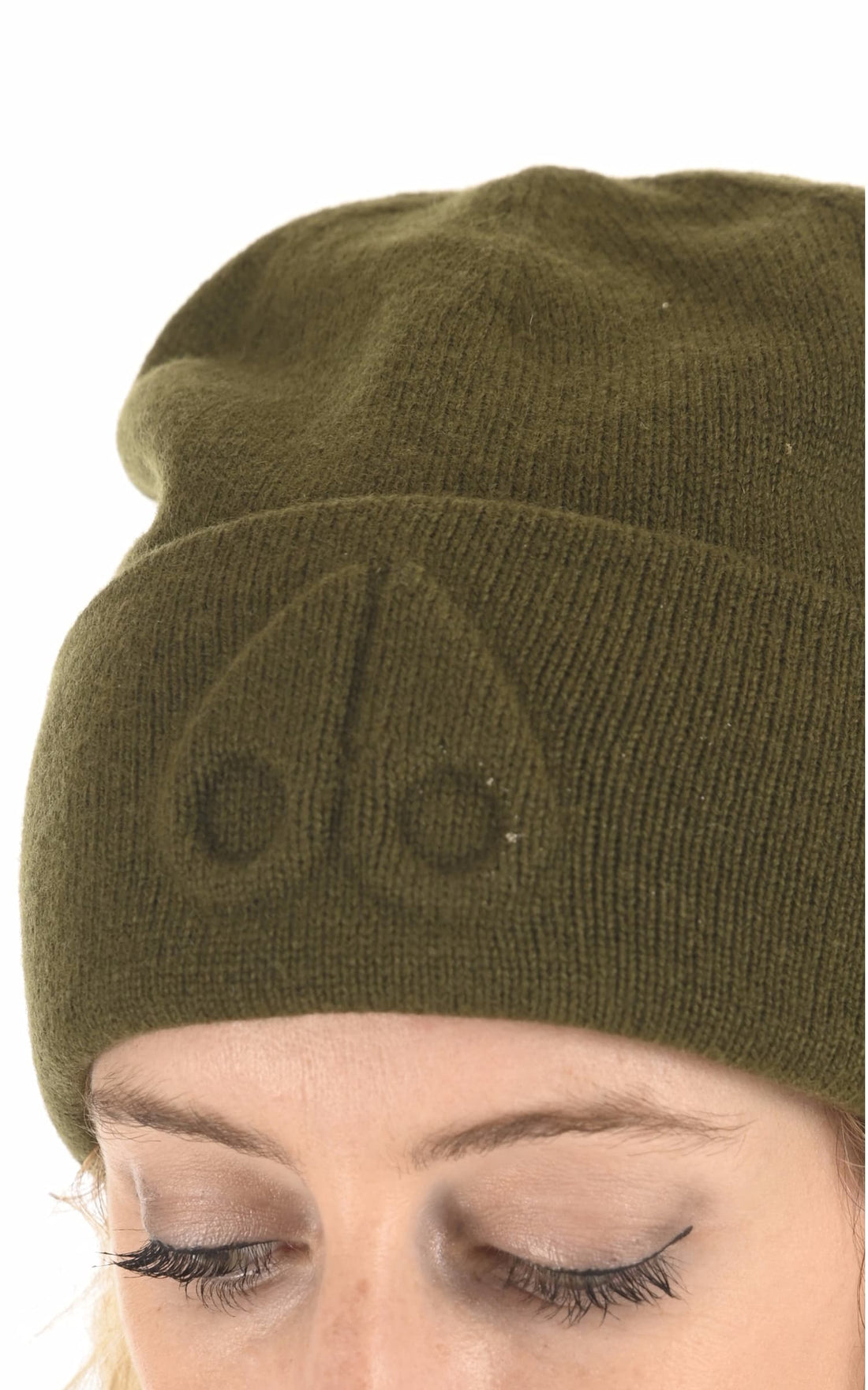 Bonnet Textile Accessoire Moose knuckles, modèle Wolcott m32ma502 de couleur vert