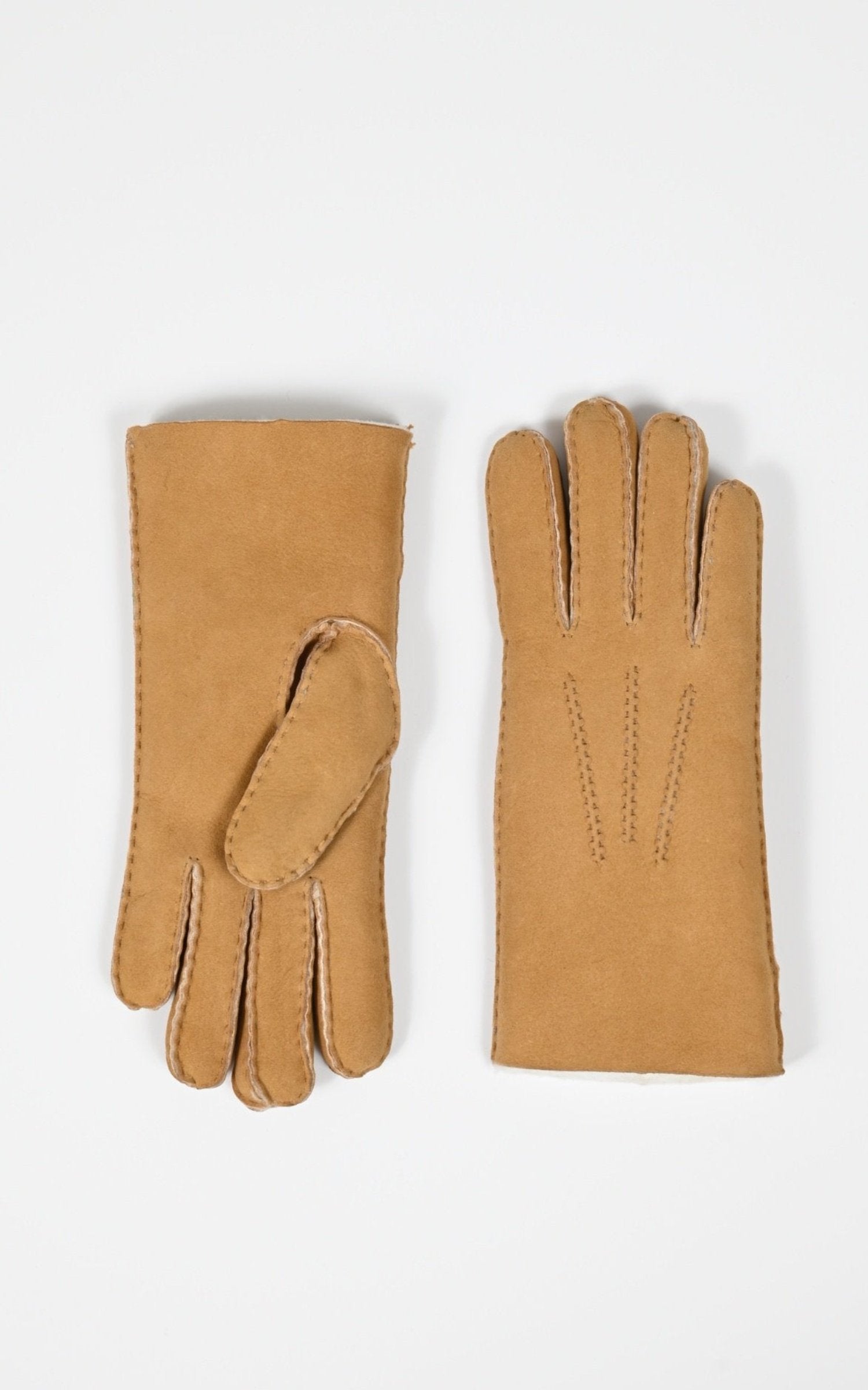 Gants Df Femme Levinsky Leather, modèle Zxm-010 de couleur dark cognac