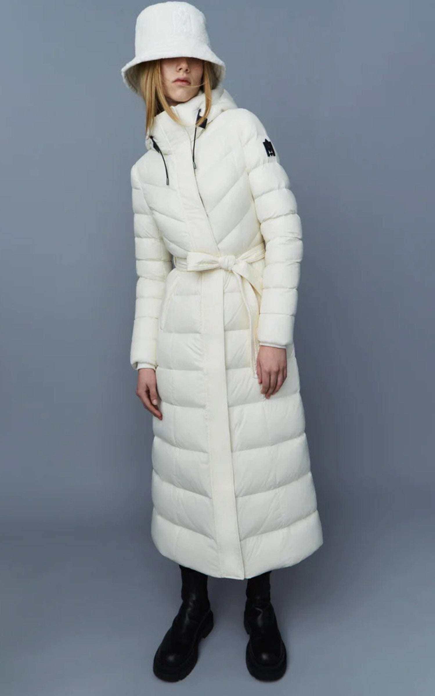 A "CALINA-R" Crème Mackage 7/8 Doudoune Femme back photo 4