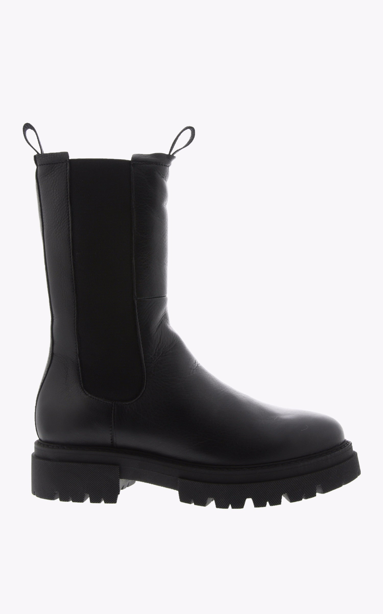 Fourrees Laine Le Bon Prix Bottes Boots Cuir Fourrées UL88 Noir