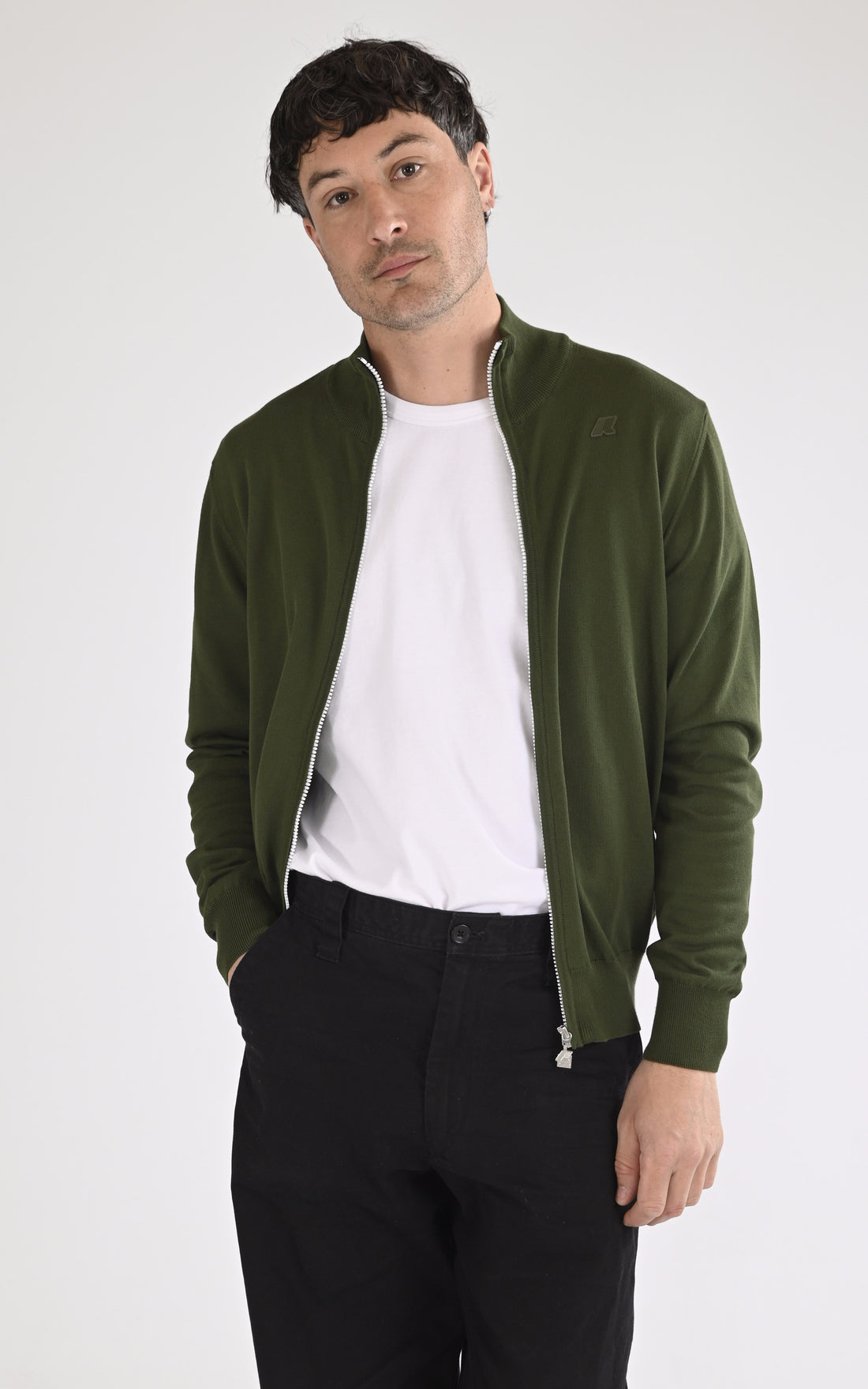 A "FINNY K41321W" Kaki K-Way Gilet Homme opened photo